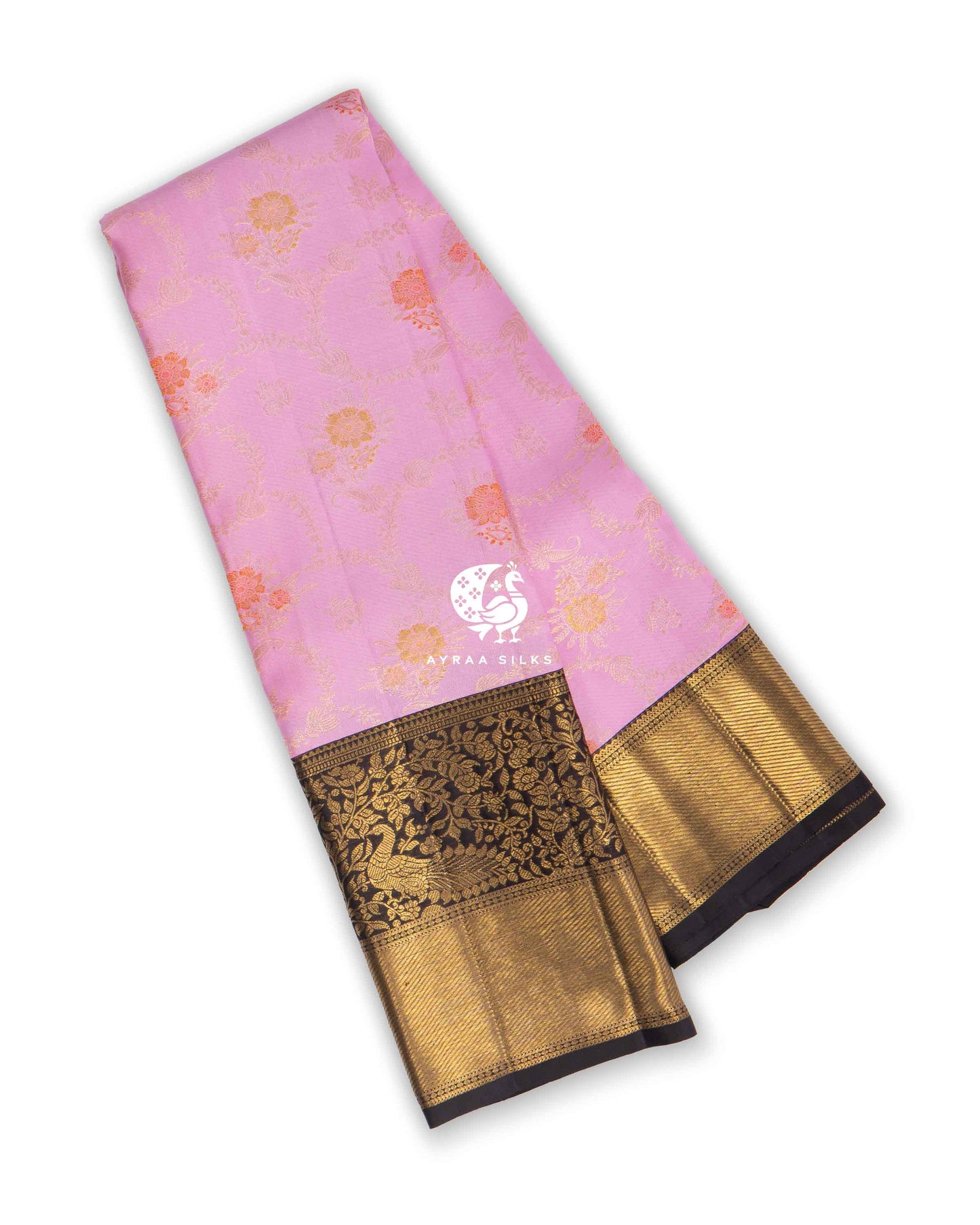Blush Valli Kanchipuram Saree