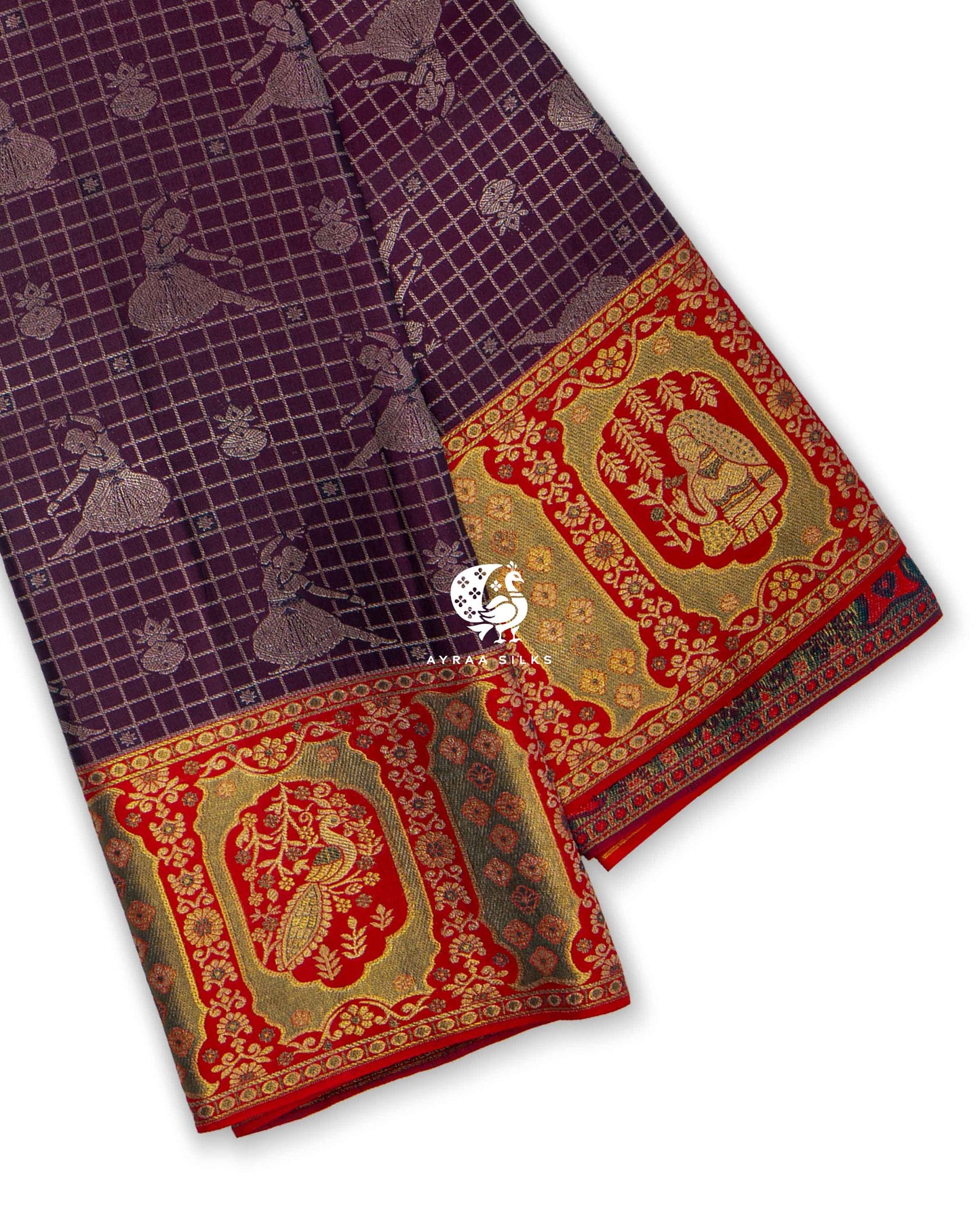 Wine Nritya Kanchipuram Saree