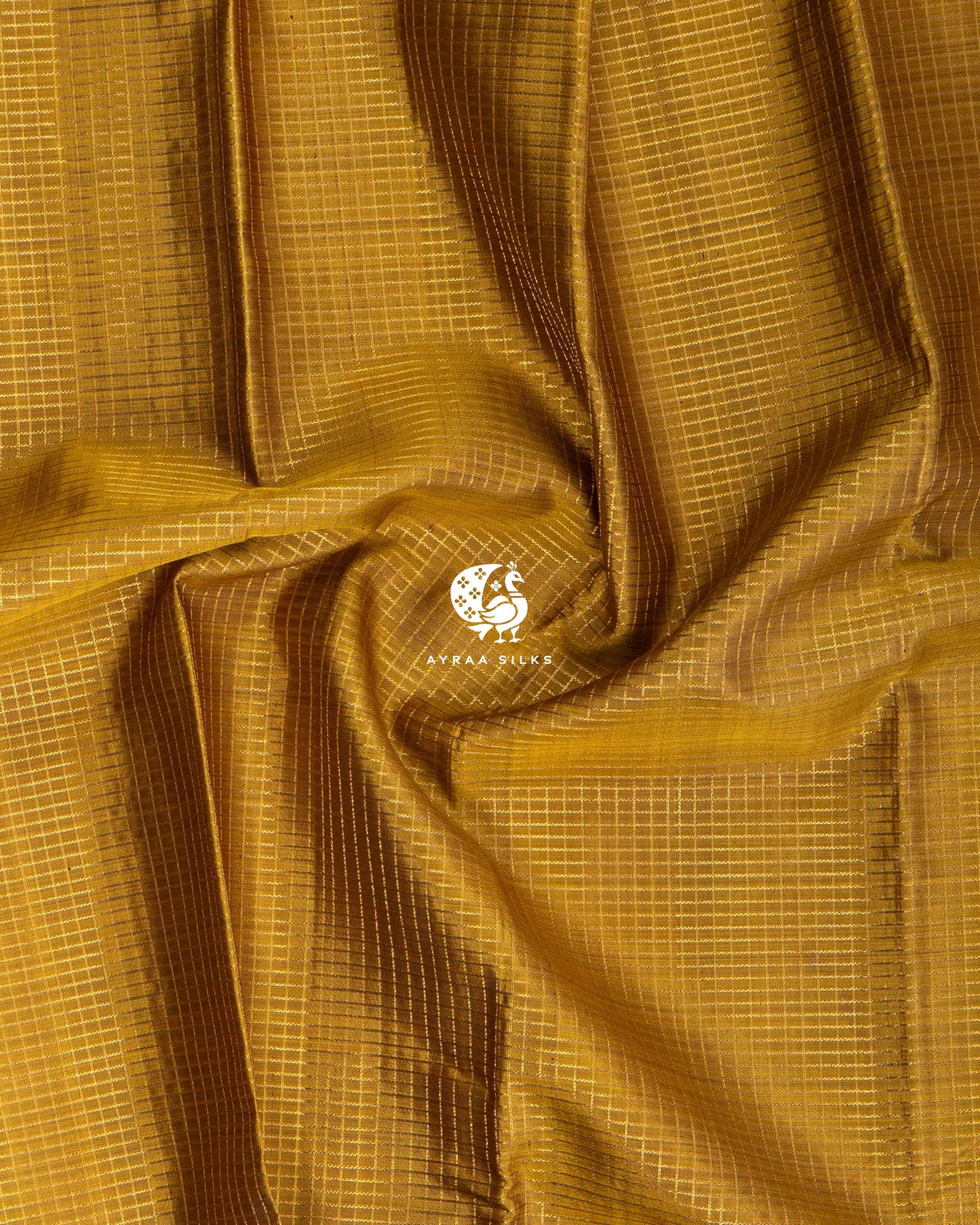 Mustard Heritage Kanchipuram Saree
