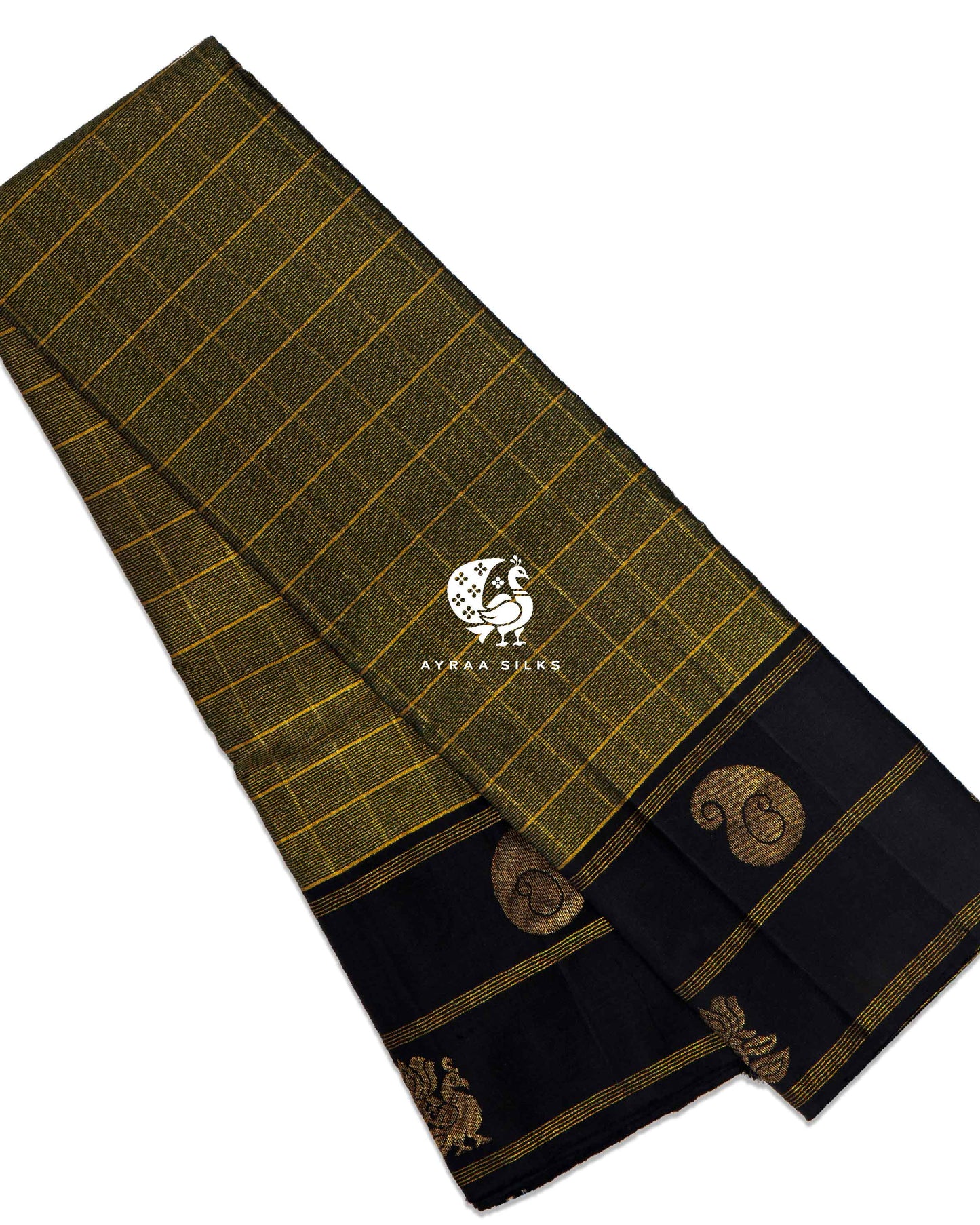 Black Vaira Kattam Kanchipuram Saree