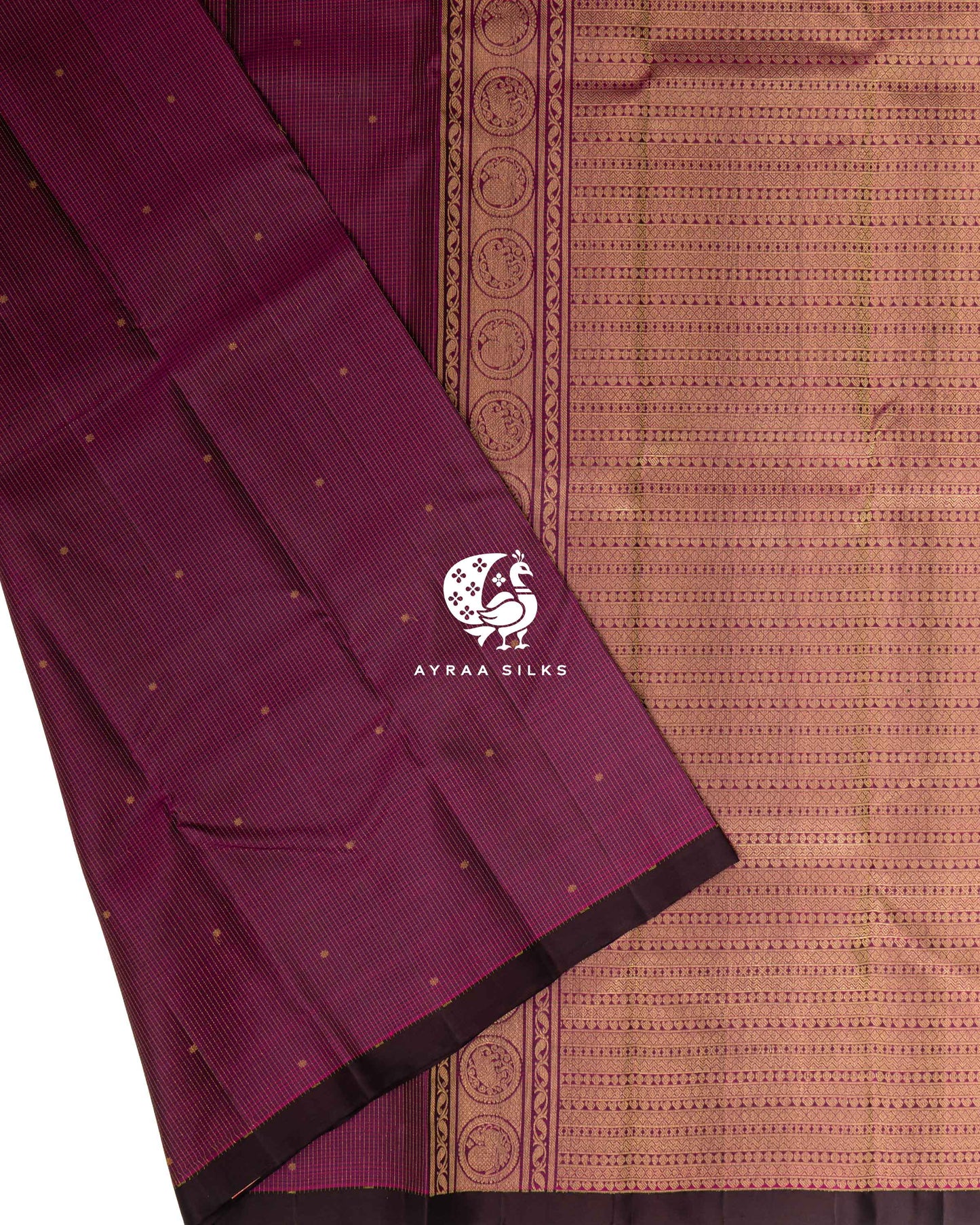 Wine Kattam Kanchipuram Saree