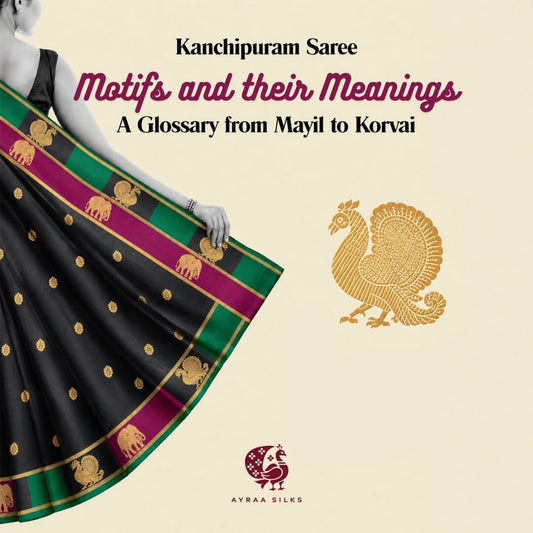Kanchipuram Saree Motifs and Their Meanings: A Glossary from Mayil to Korvai