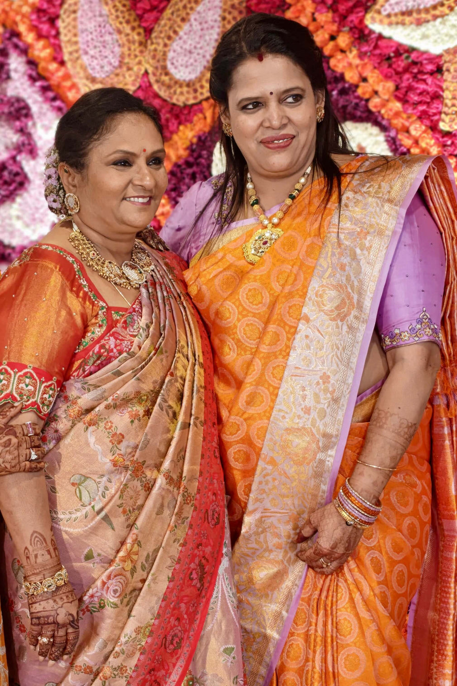 Woman wearing an Ayraa Silks saree