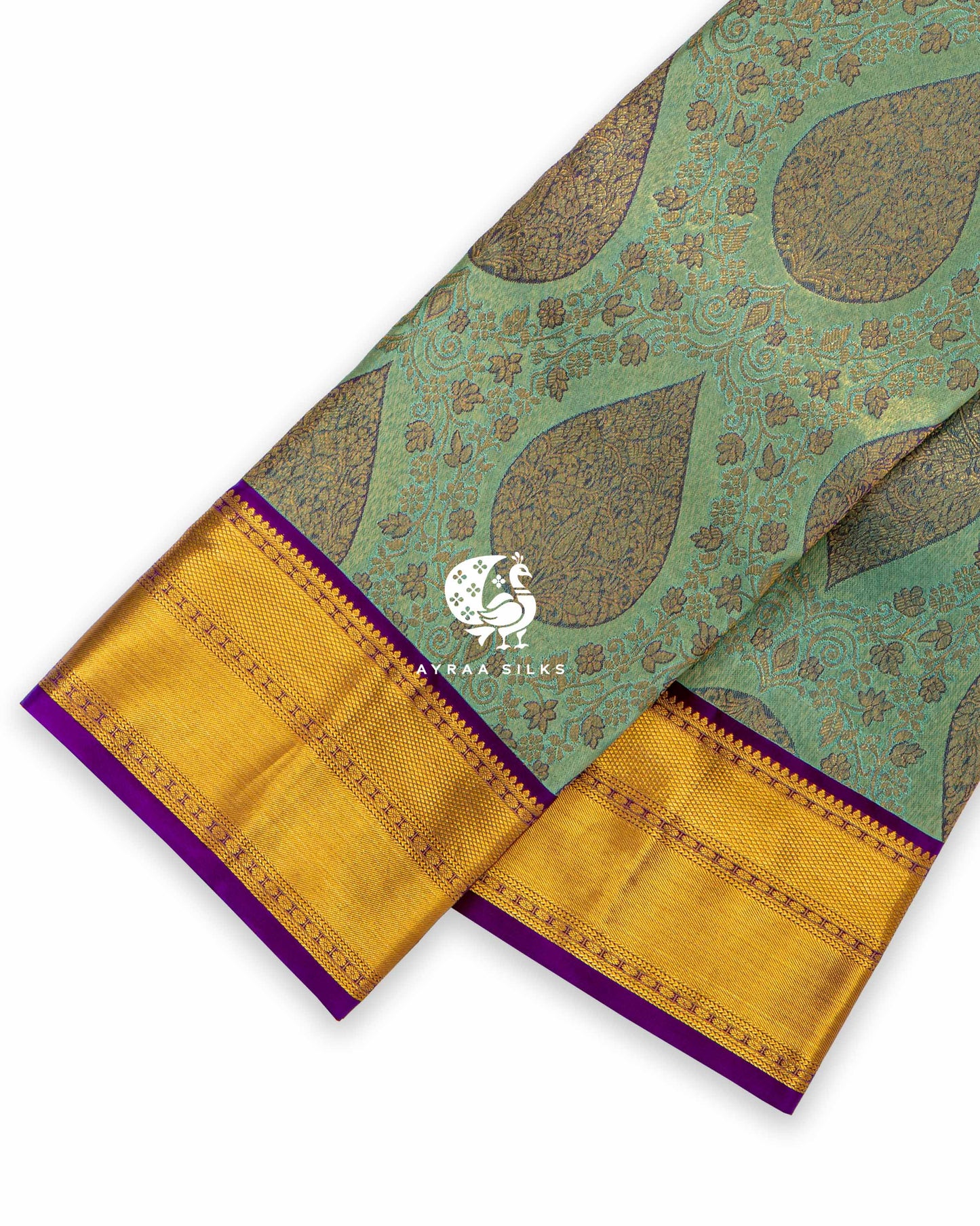 Mint Manga Kanchipuram Saree