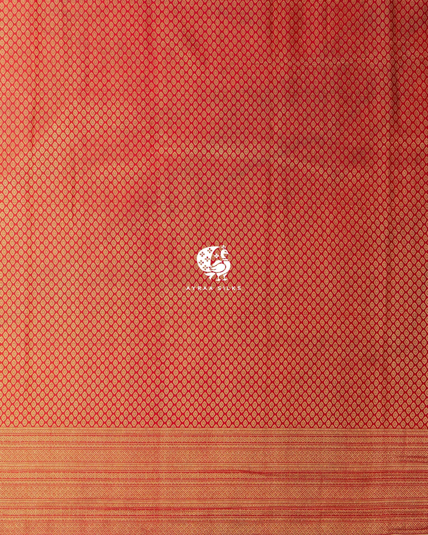 Taupe Kalamkari Kanchipuram Saree