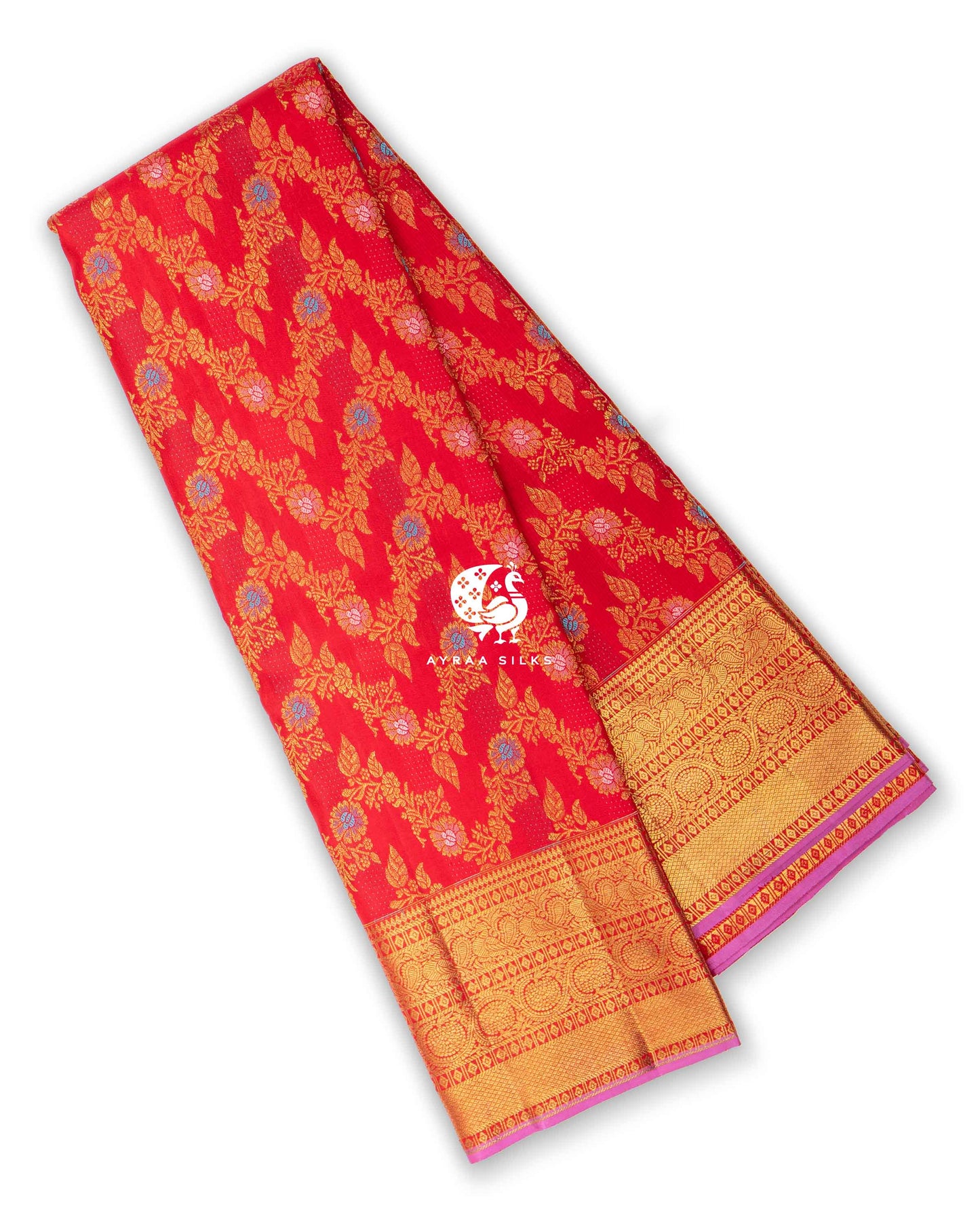 Red Malli Kanchipuram Saree