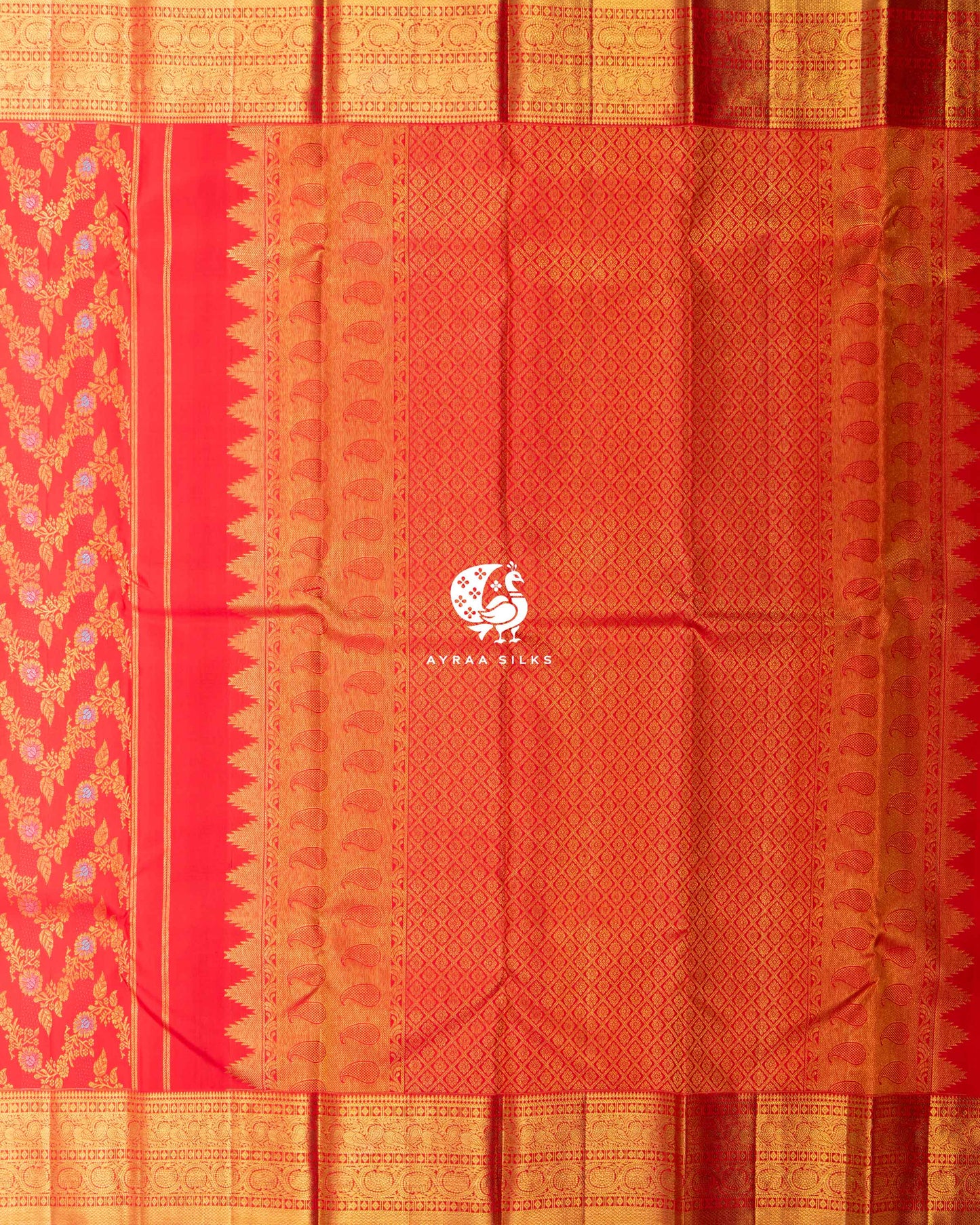 Red Malli Kanchipuram Saree