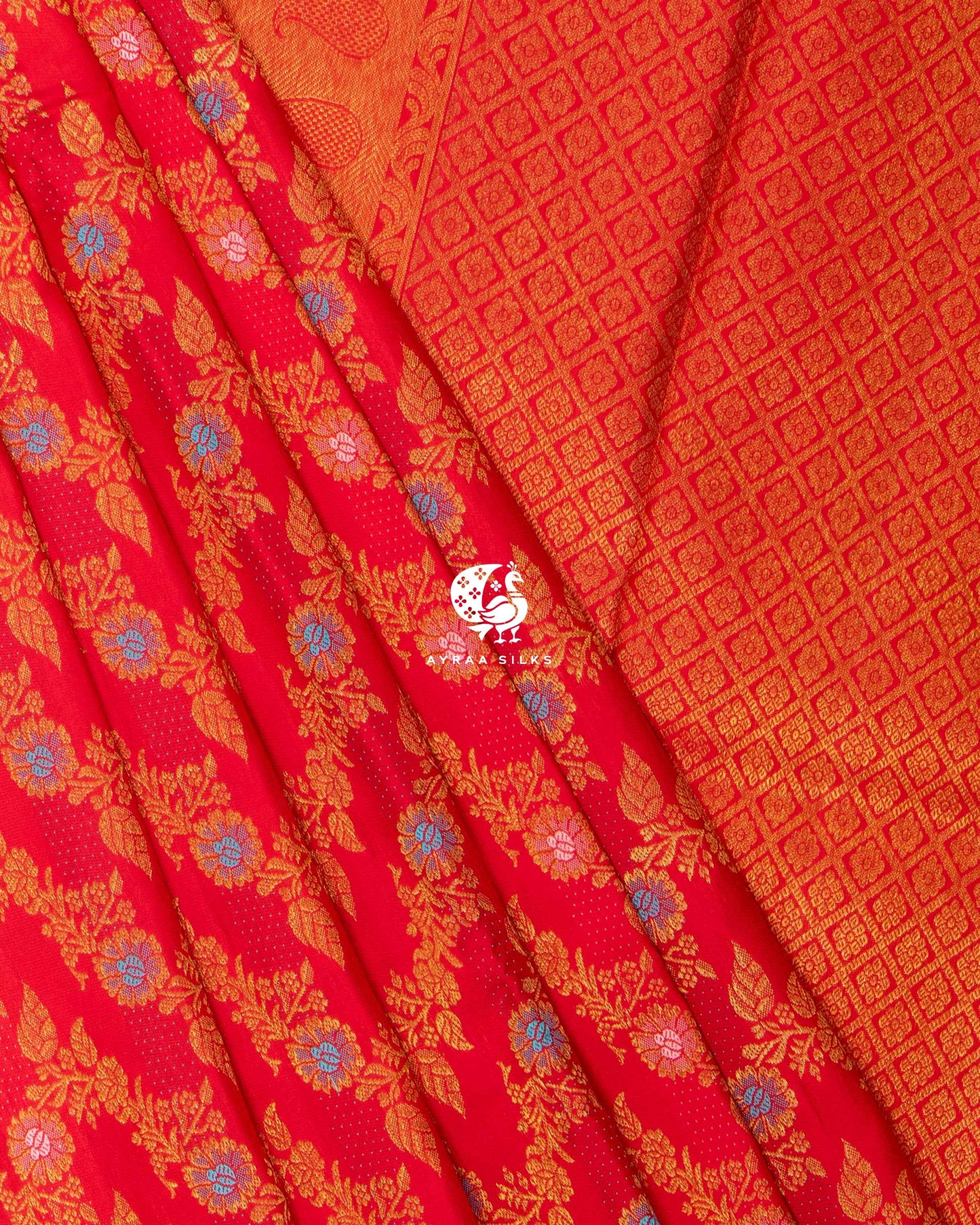 Red Malli Kanchipuram Saree