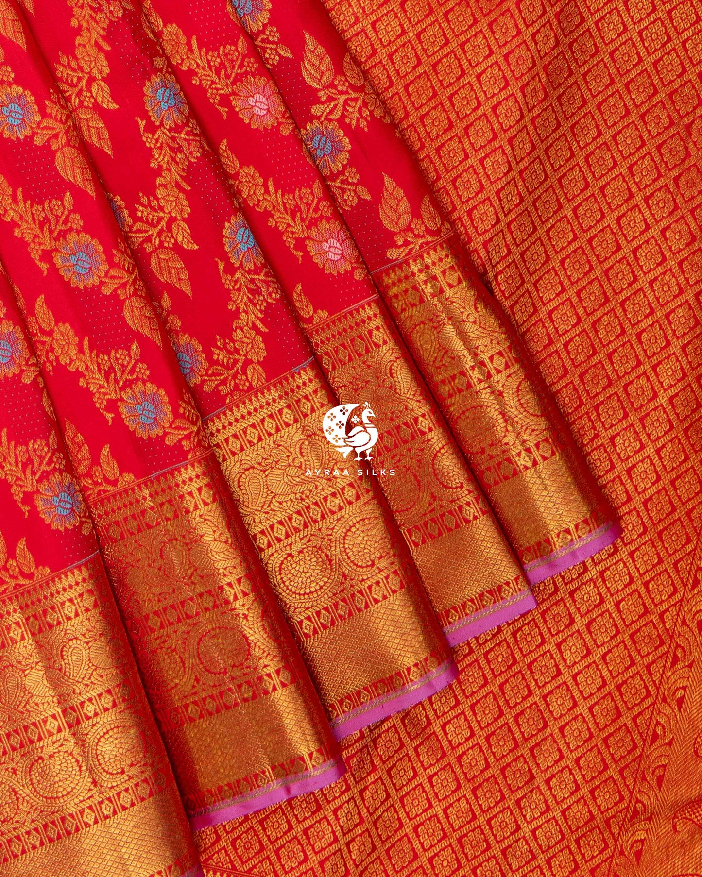 Red Malli Kanchipuram Saree