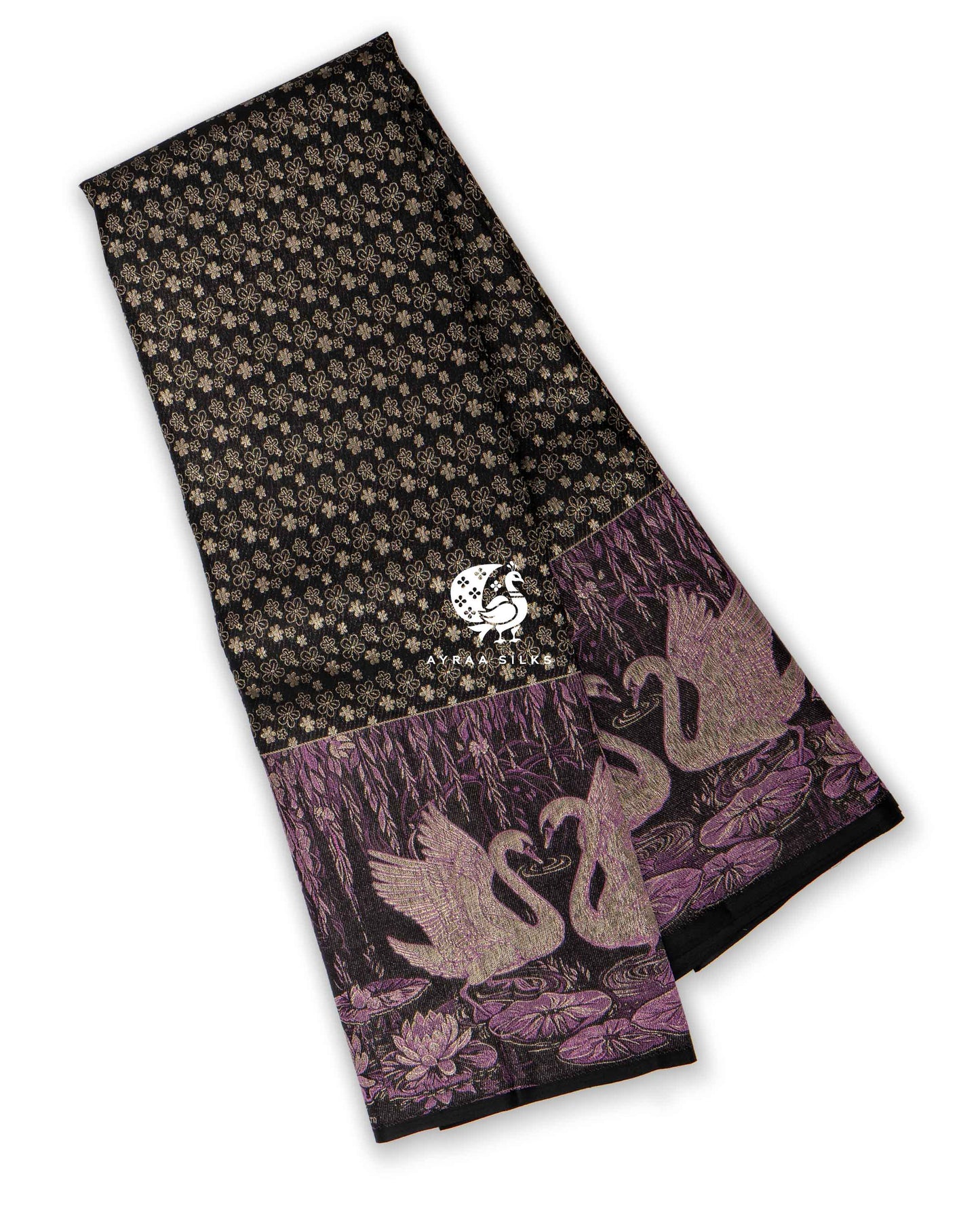Black Annam Leela Kanchipuram Saree