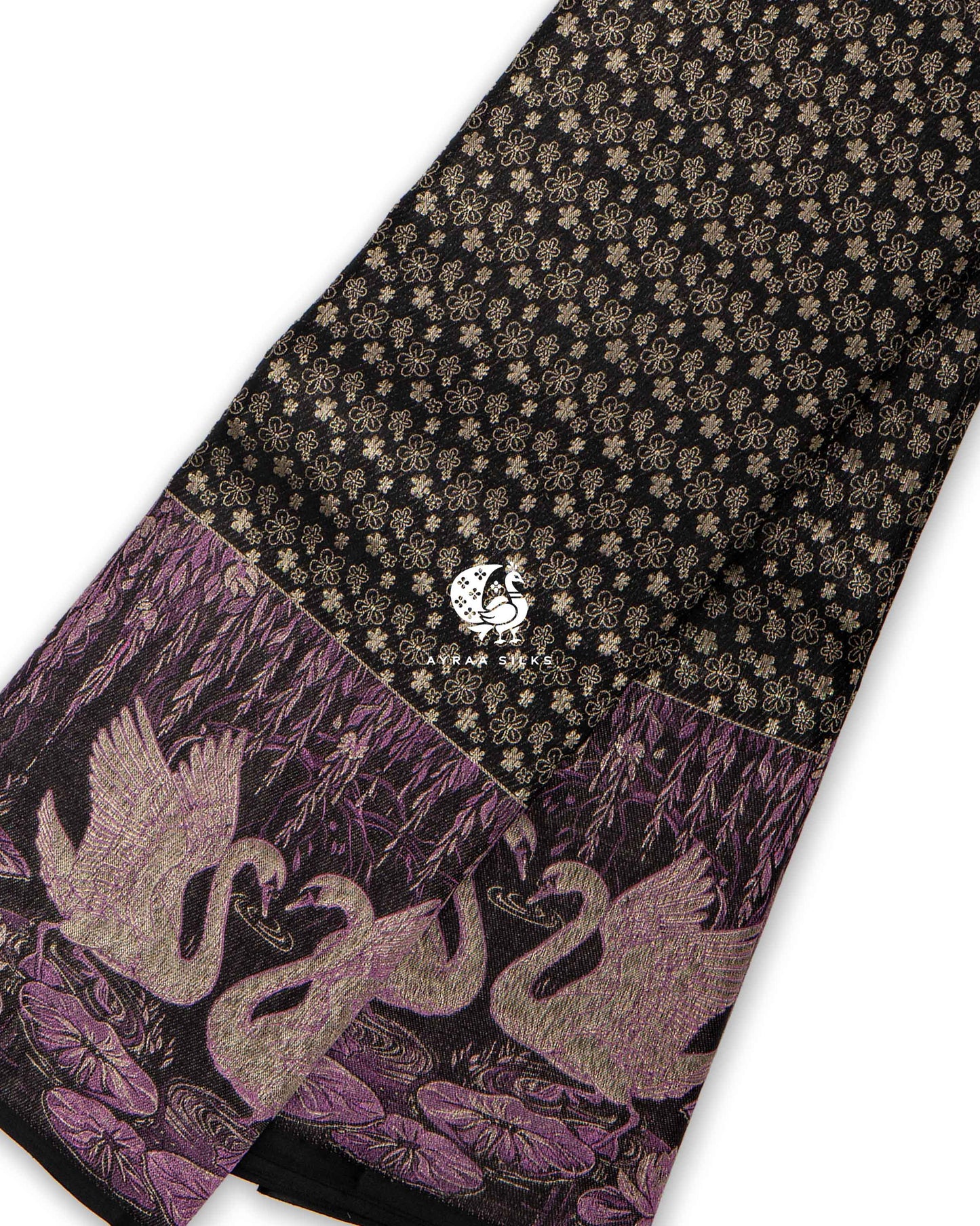 Black Annam Leela Kanchipuram Saree