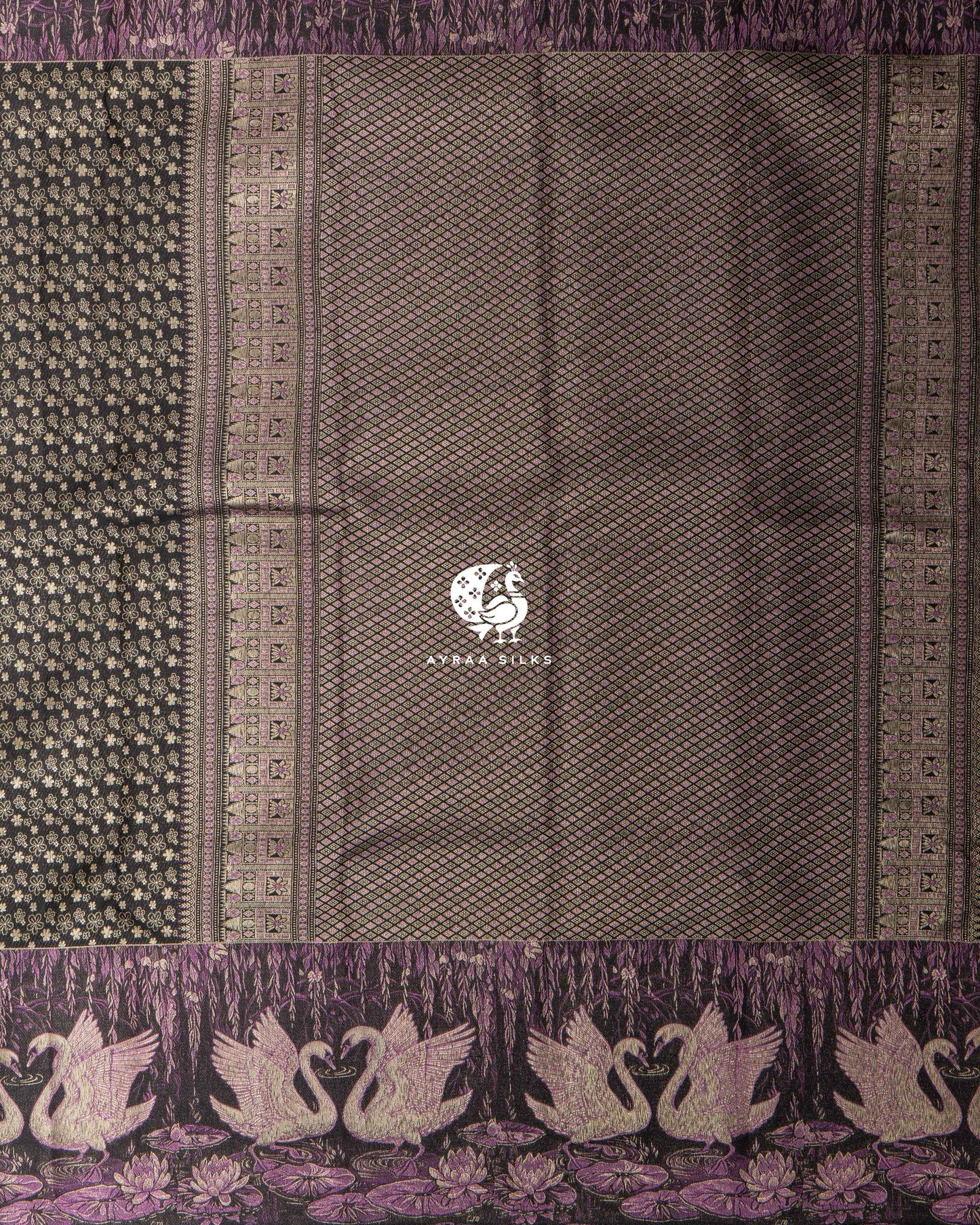Black Annam Leela Kanchipuram Saree