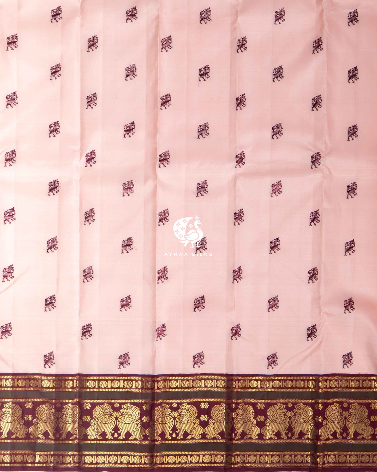 Blush Yazhi Kanchipuram Saree