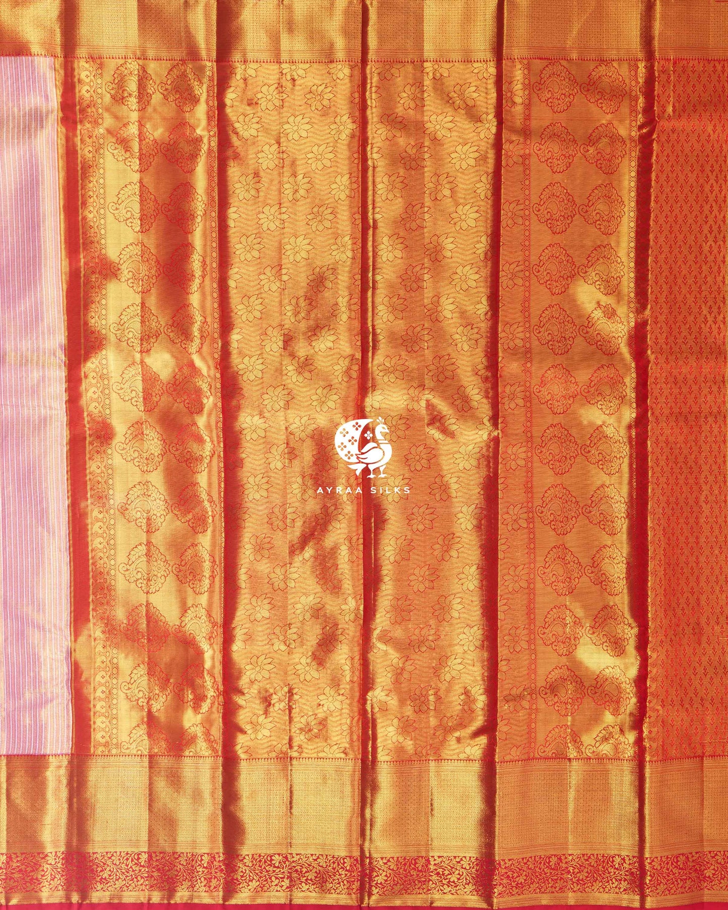 Rose Mist Zari Kanchipuram Saree