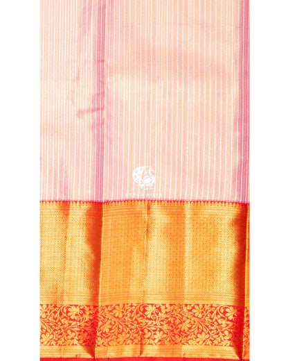 Rose Mist Zari Kanchipuram Silk Saree