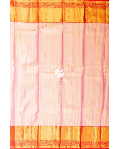 Rose Mist Zari Kanchipuram Silk Saree