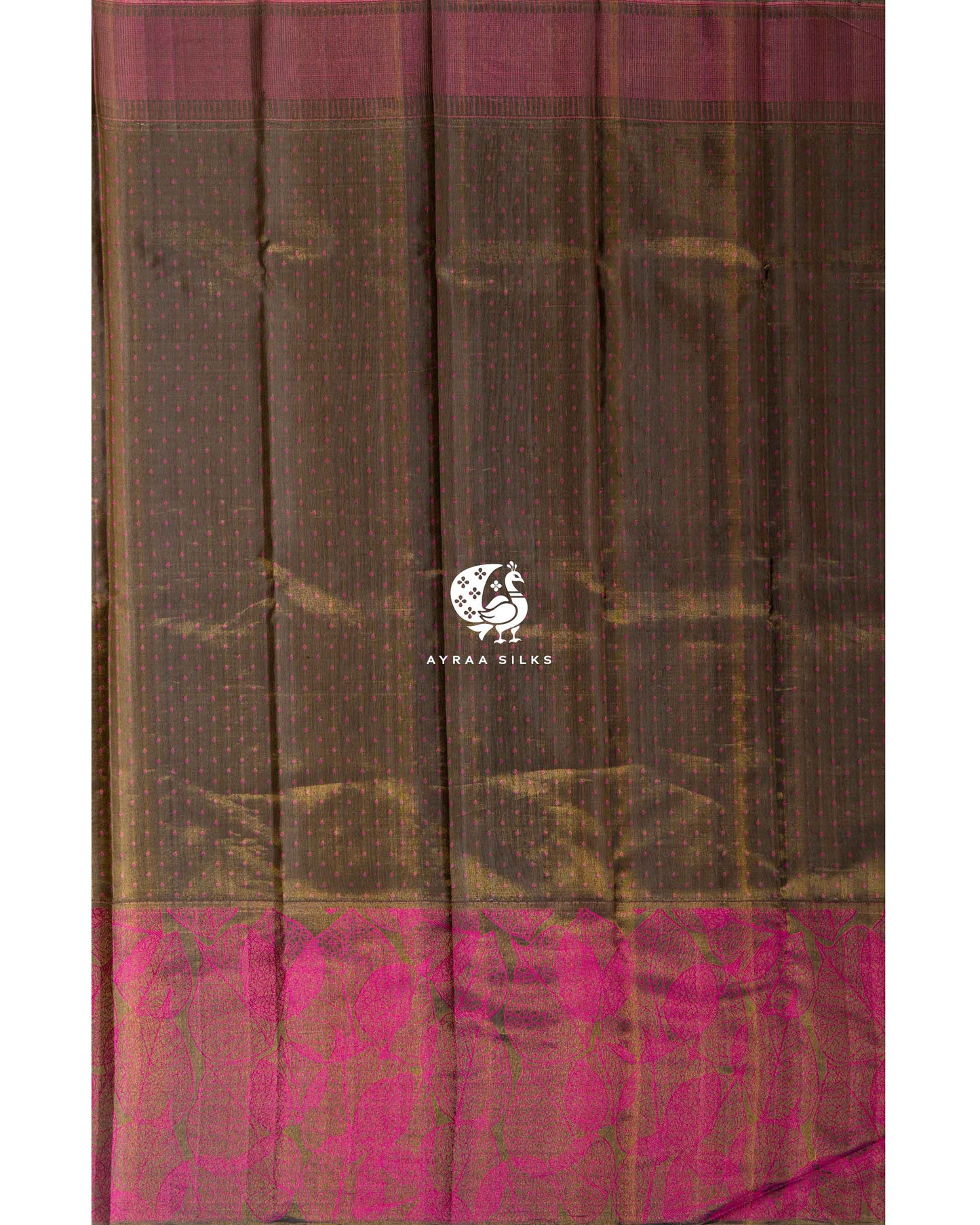 Ivory Abstract Kanchipuram Saree