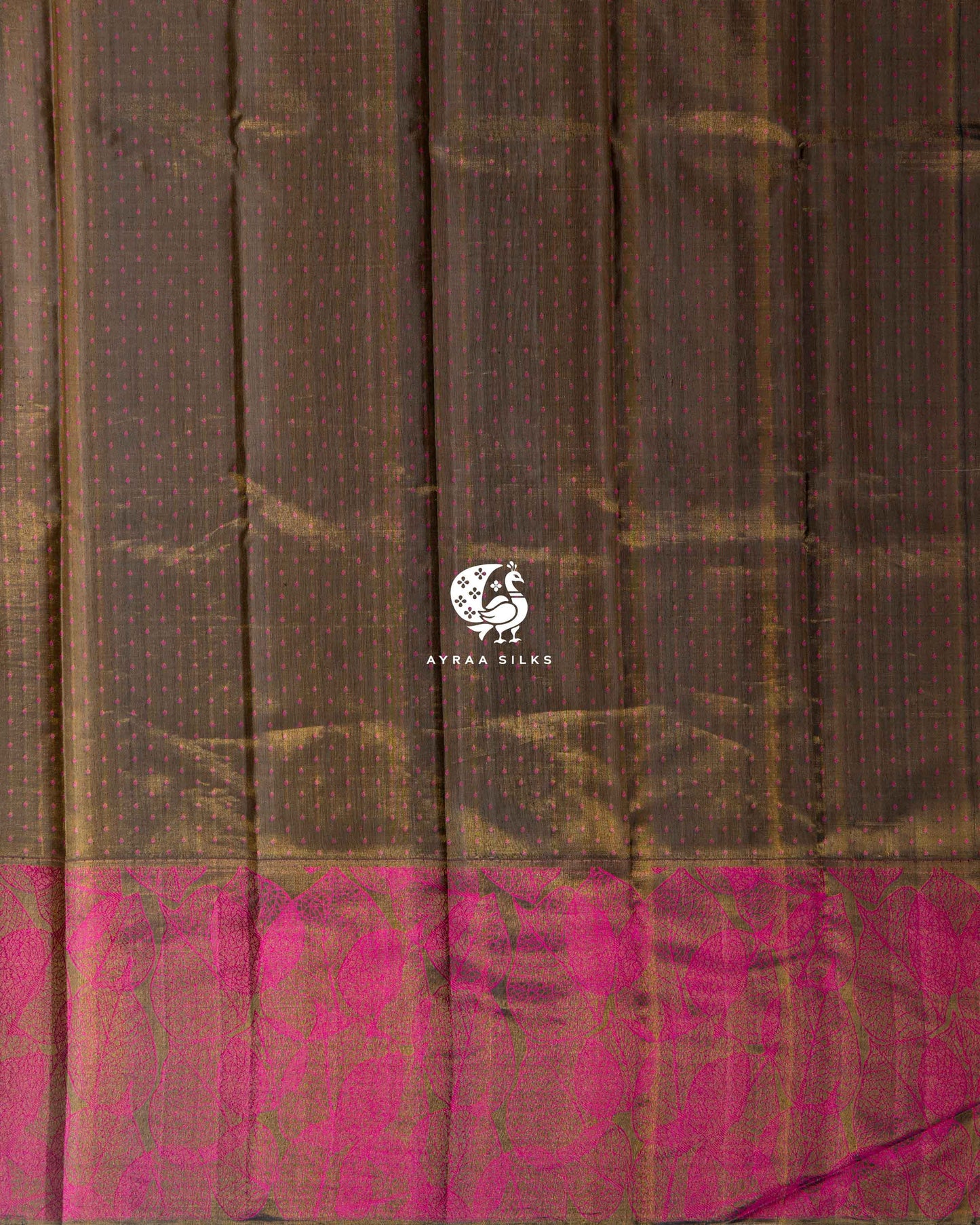 Ivory Abstract Kanchipuram Saree