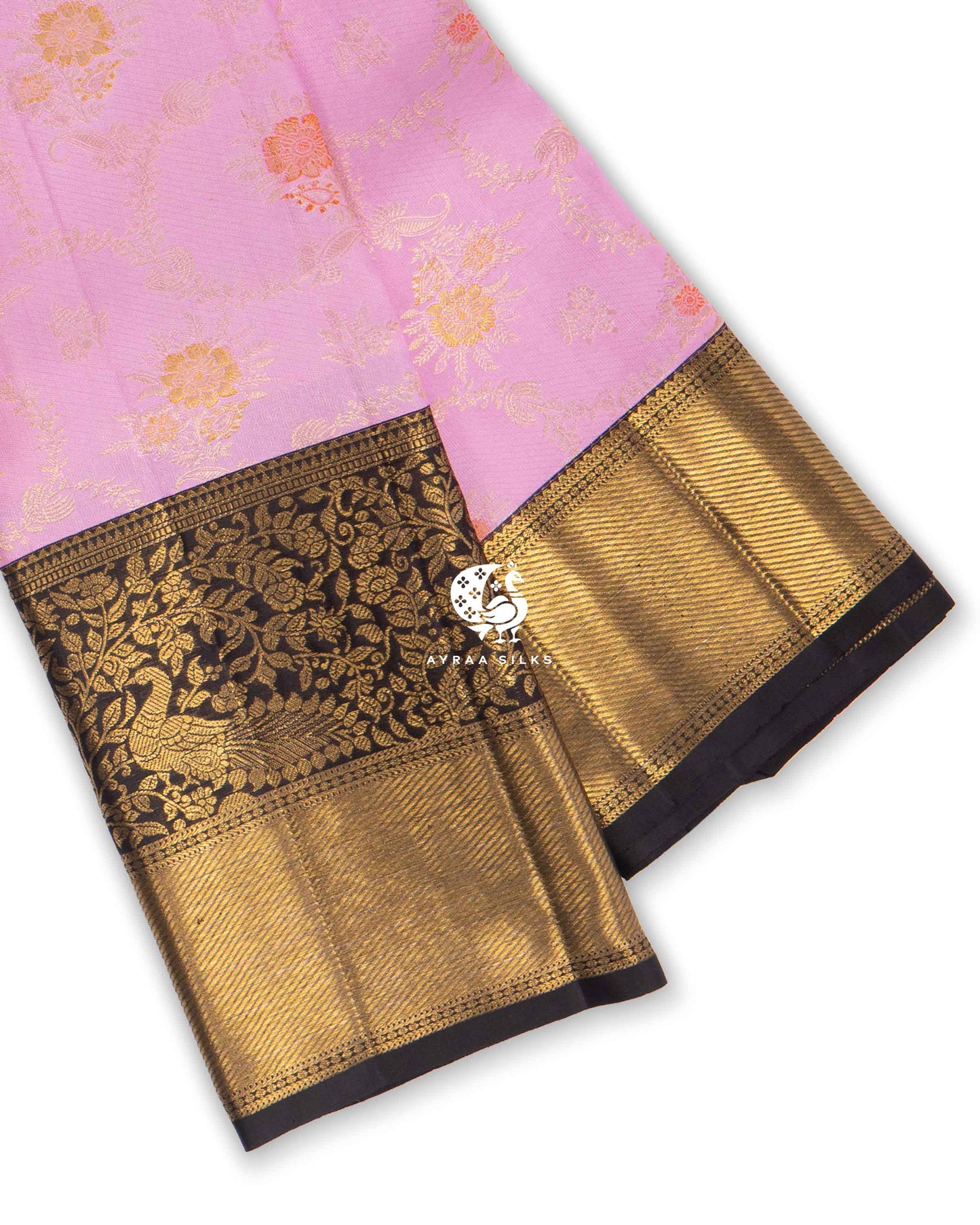 Blush Valli Kanchipuram Saree