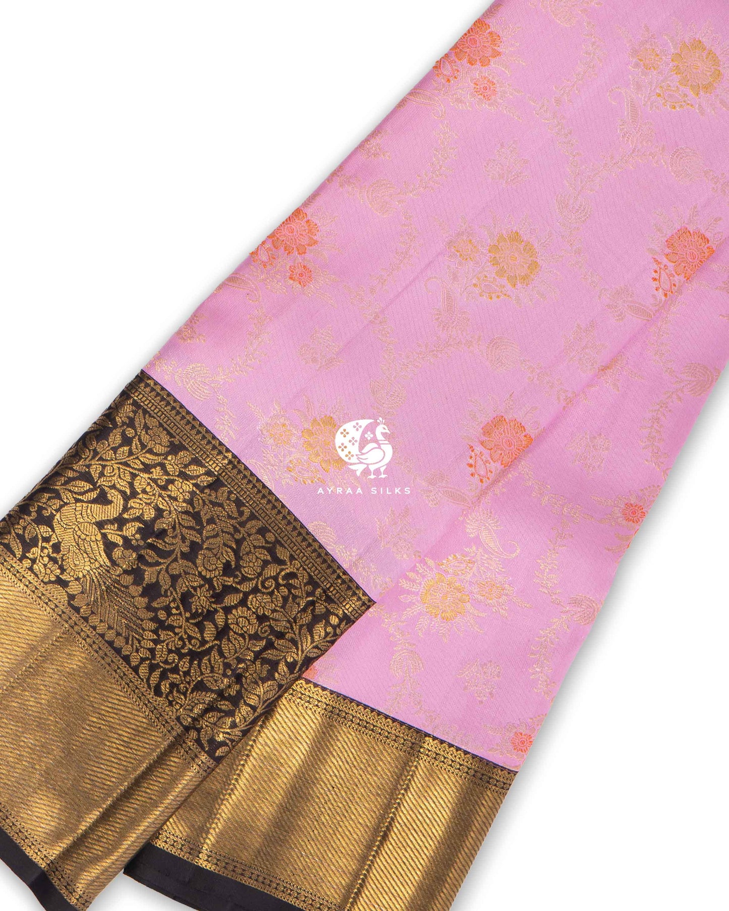Blush Valli Kanchipuram Saree