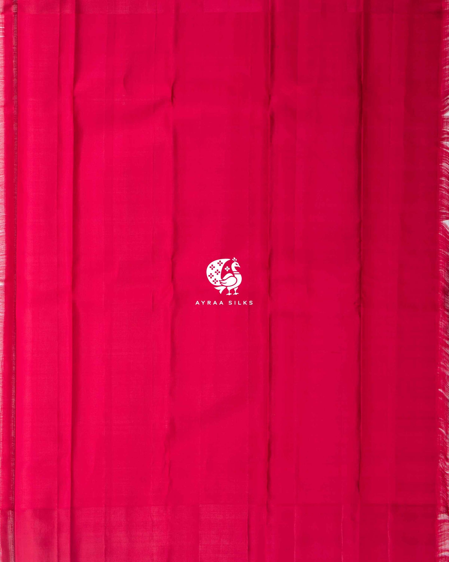 Deep Crimson Mayil Kattam Kanchipuram Saree