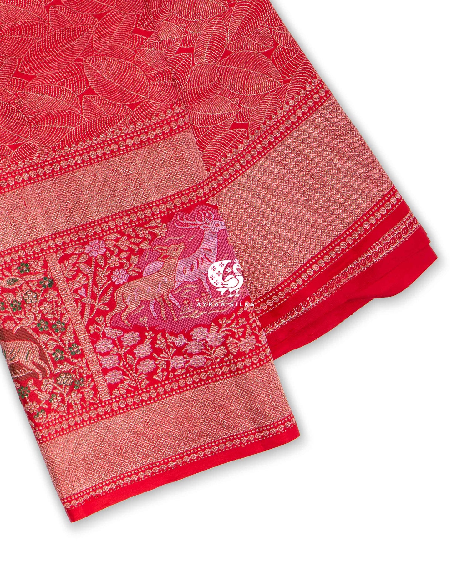 Deep Red Aranya Kanchipuram Saree