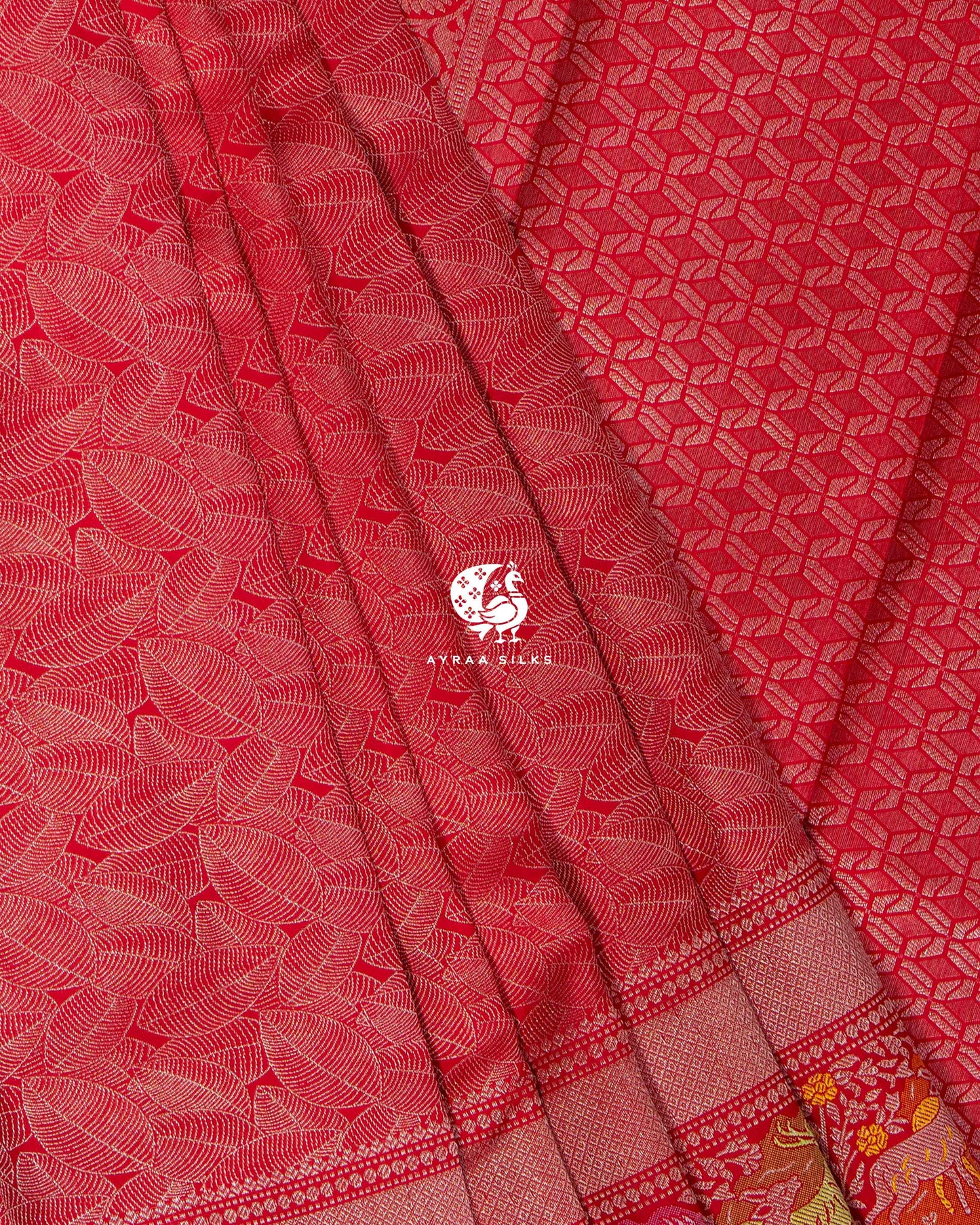 Deep Red Aranya Kanchipuram Saree