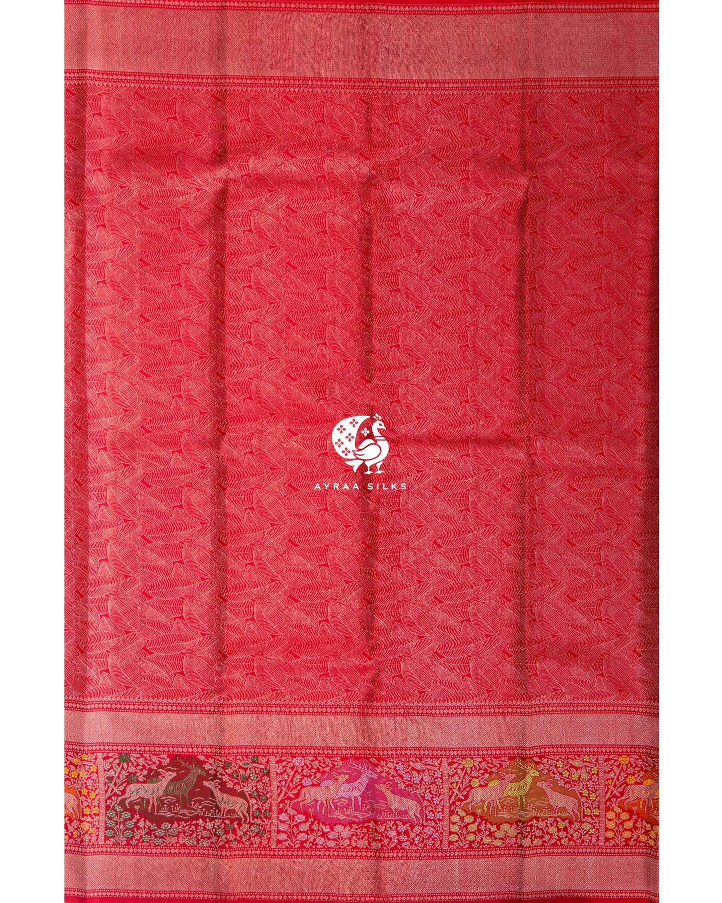 Deep Red Aranya Kanchipuram Saree
