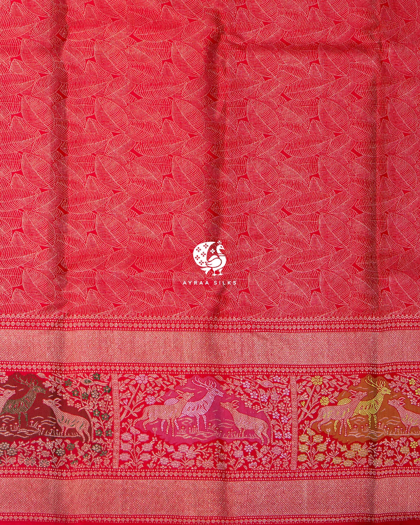 Deep Red Aranya Kanchipuram Saree