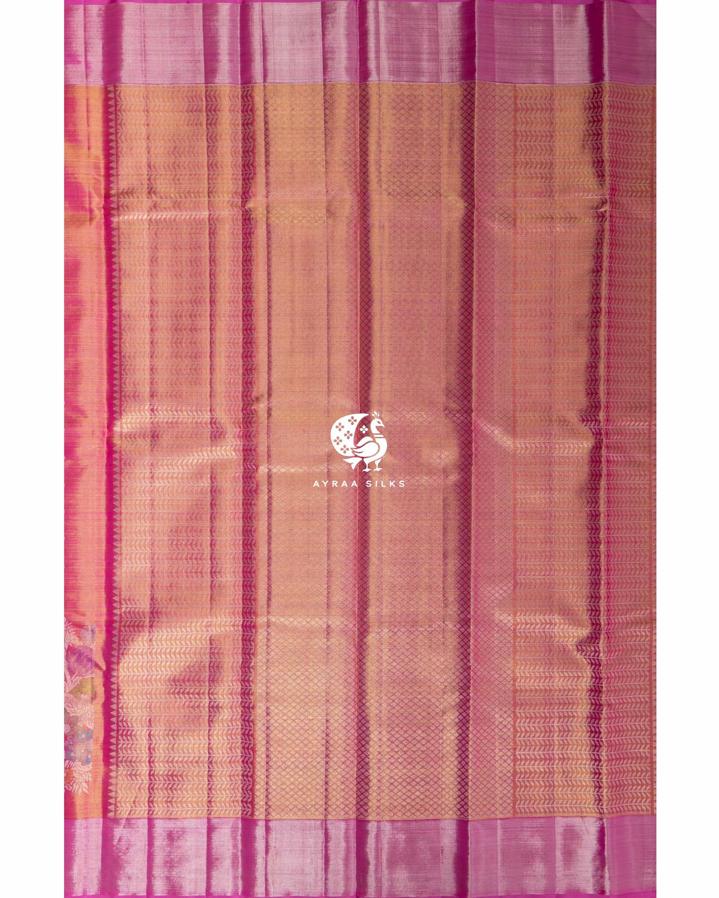 Pink Meenakari Kanchipuram Saree