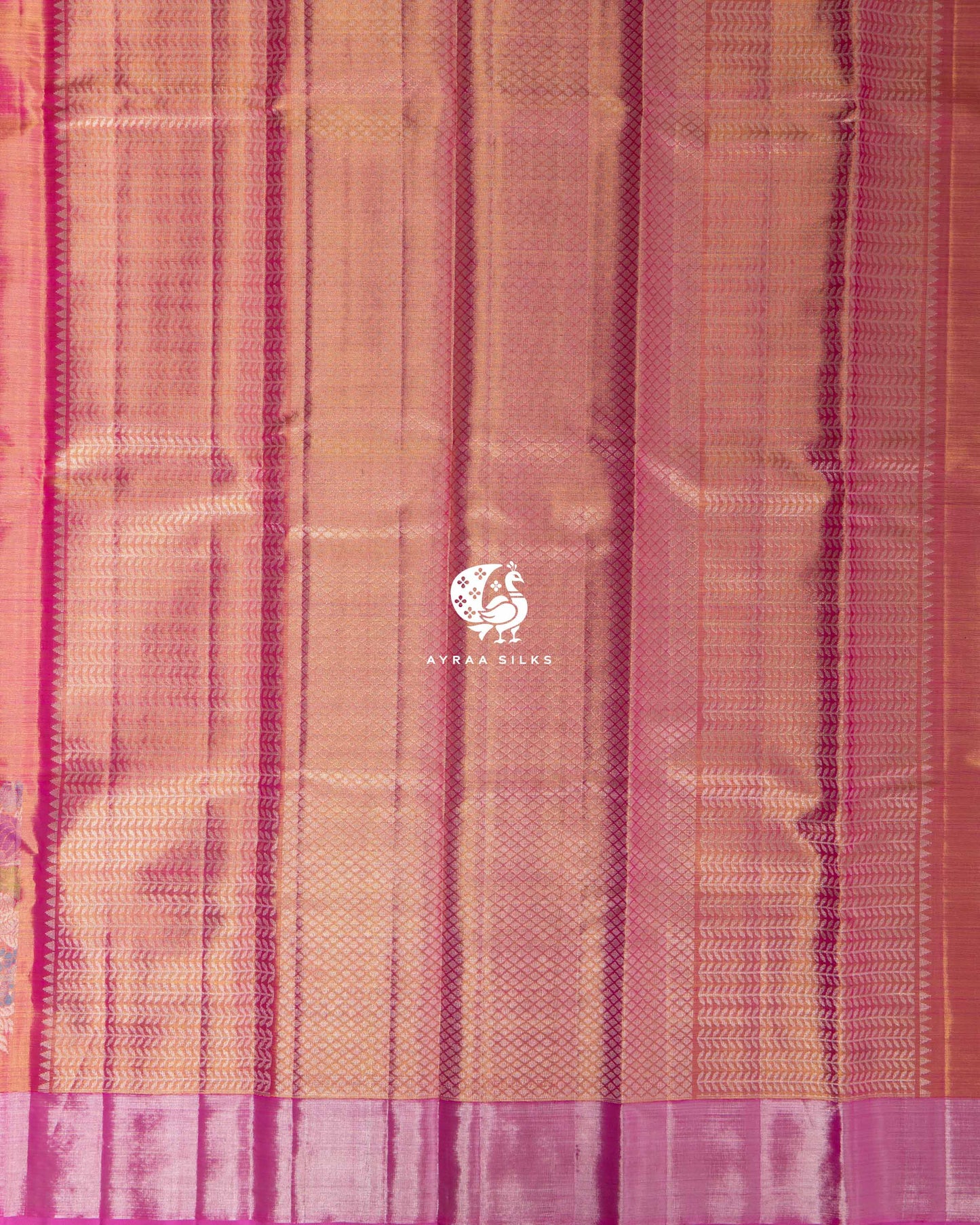 Pink Meenakari Kanchipuram Saree