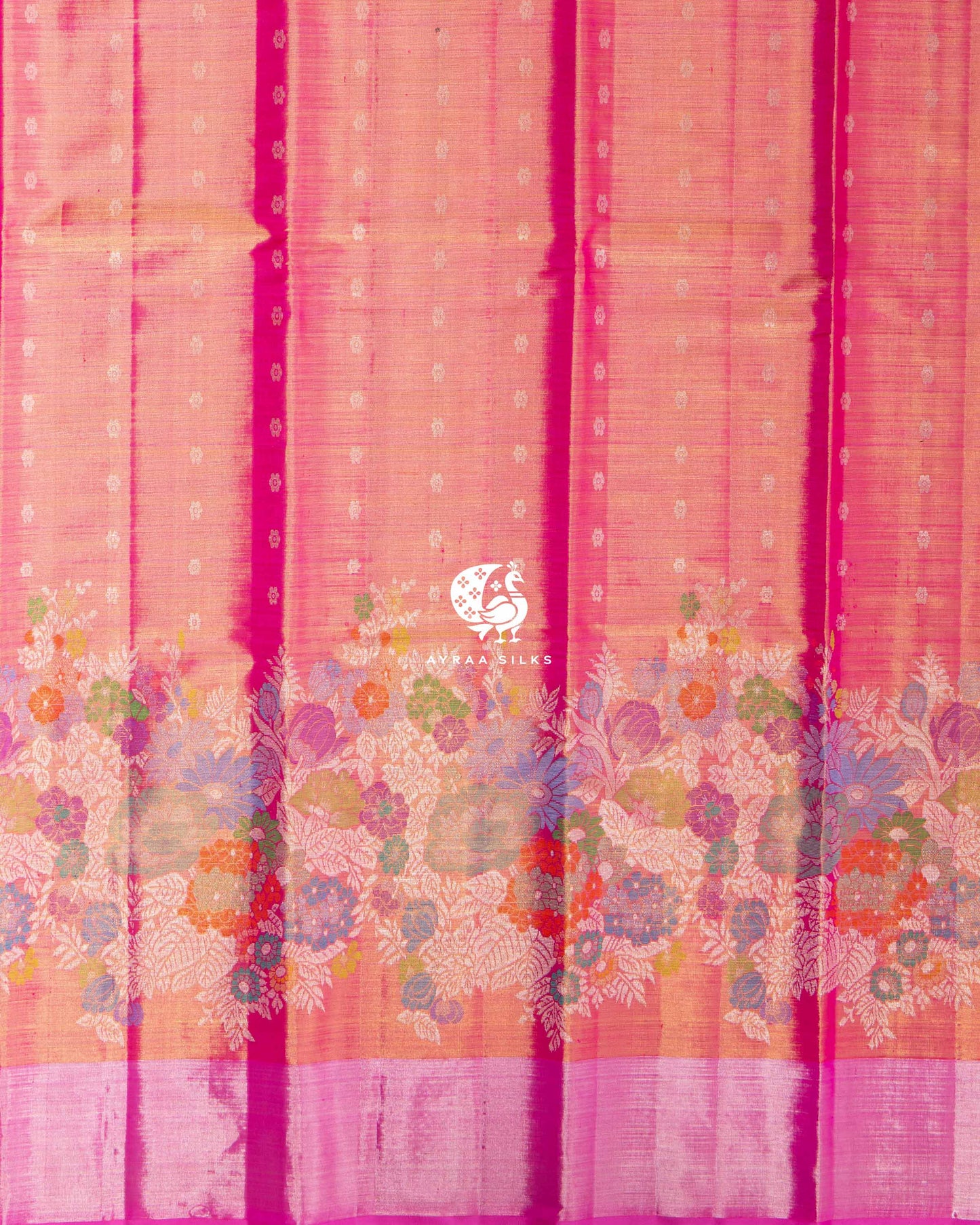 Pink Meenakari Kanchipuram Saree