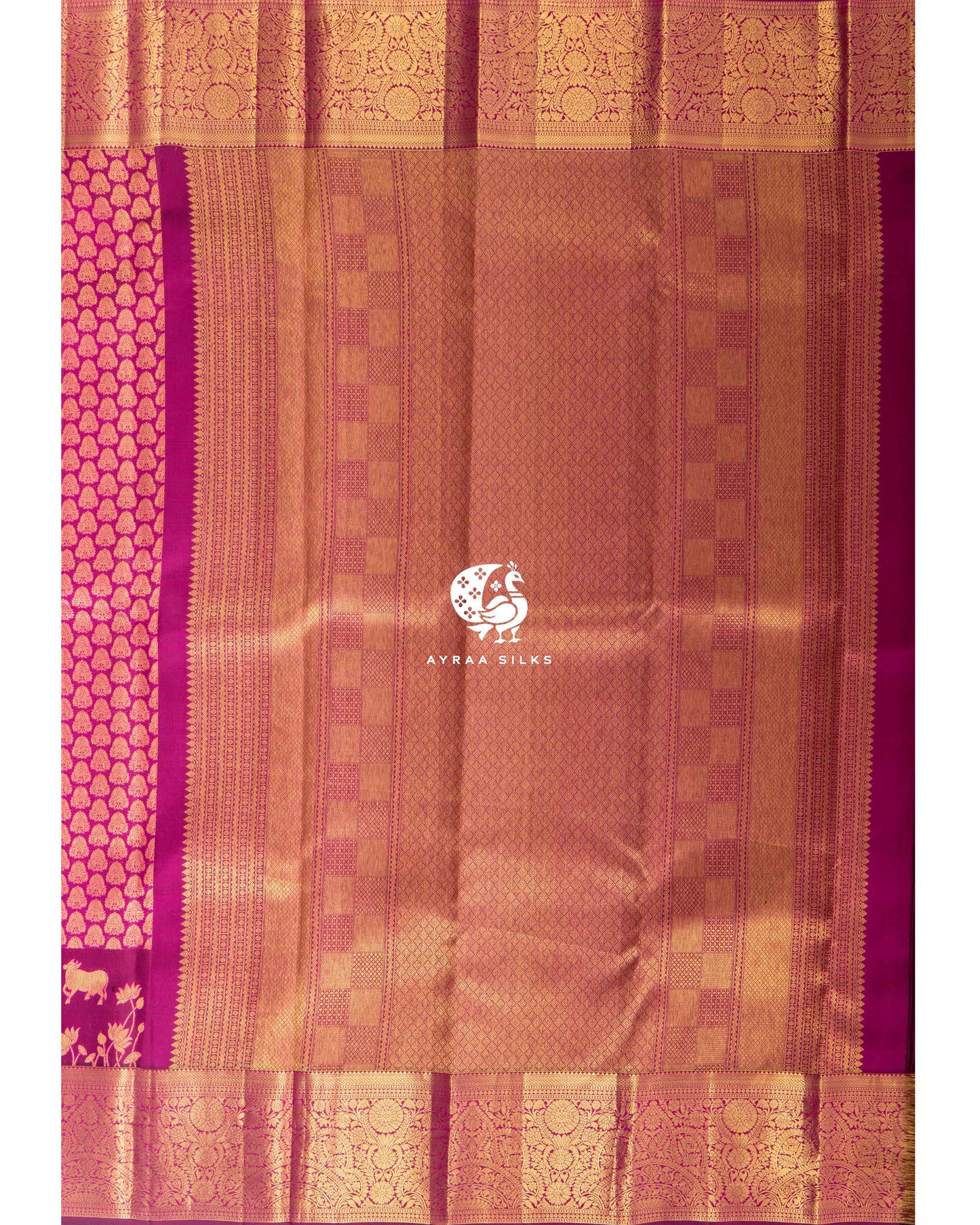 Rani Rudraksha Kanchipuram Saree