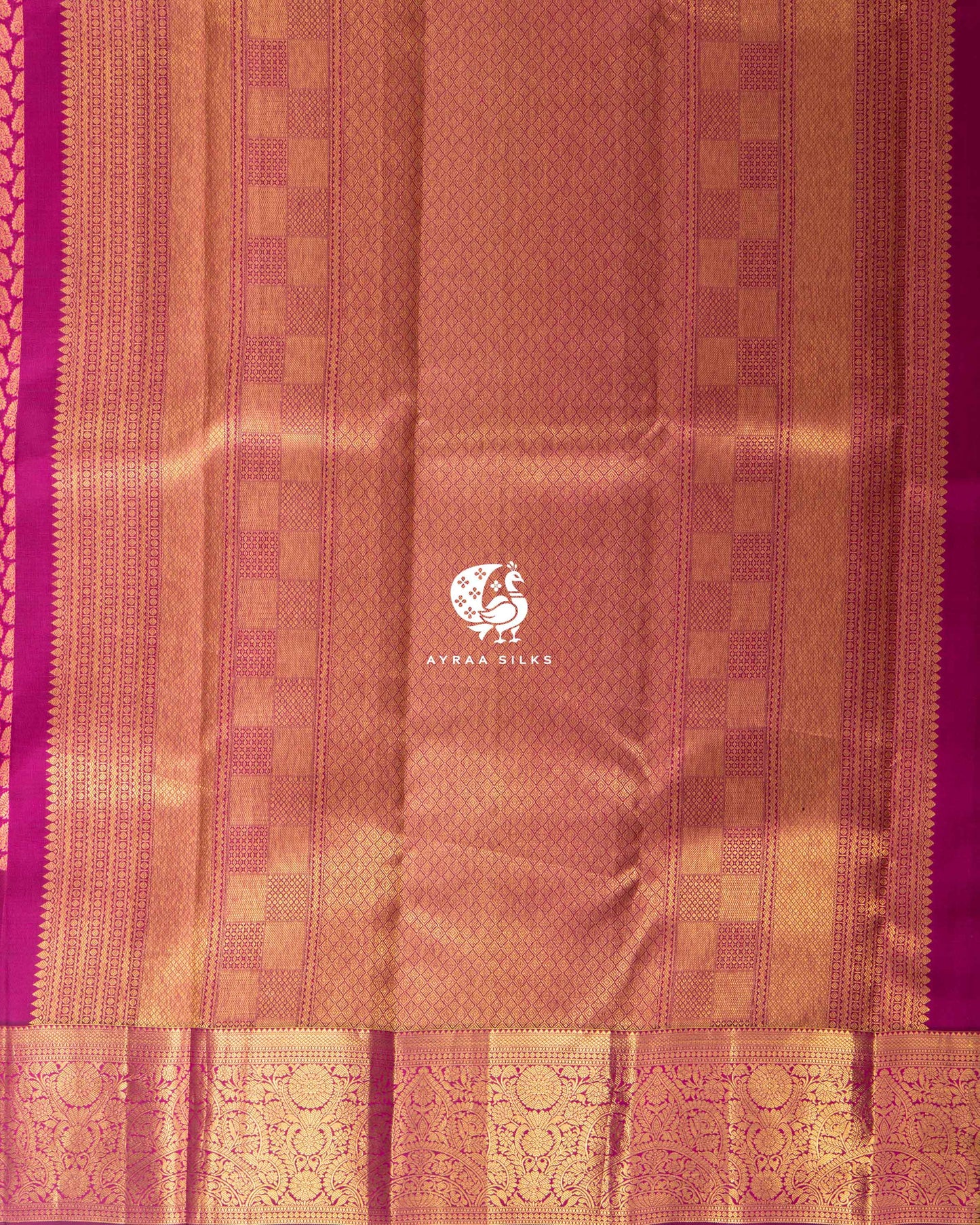 Rani Rudraksha Kanchipuram Saree