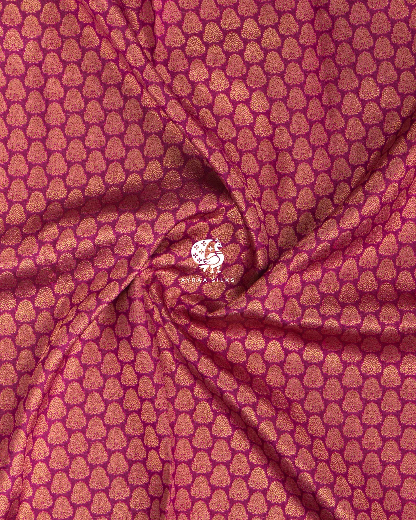 Rani Rudraksha Kanchipuram Saree