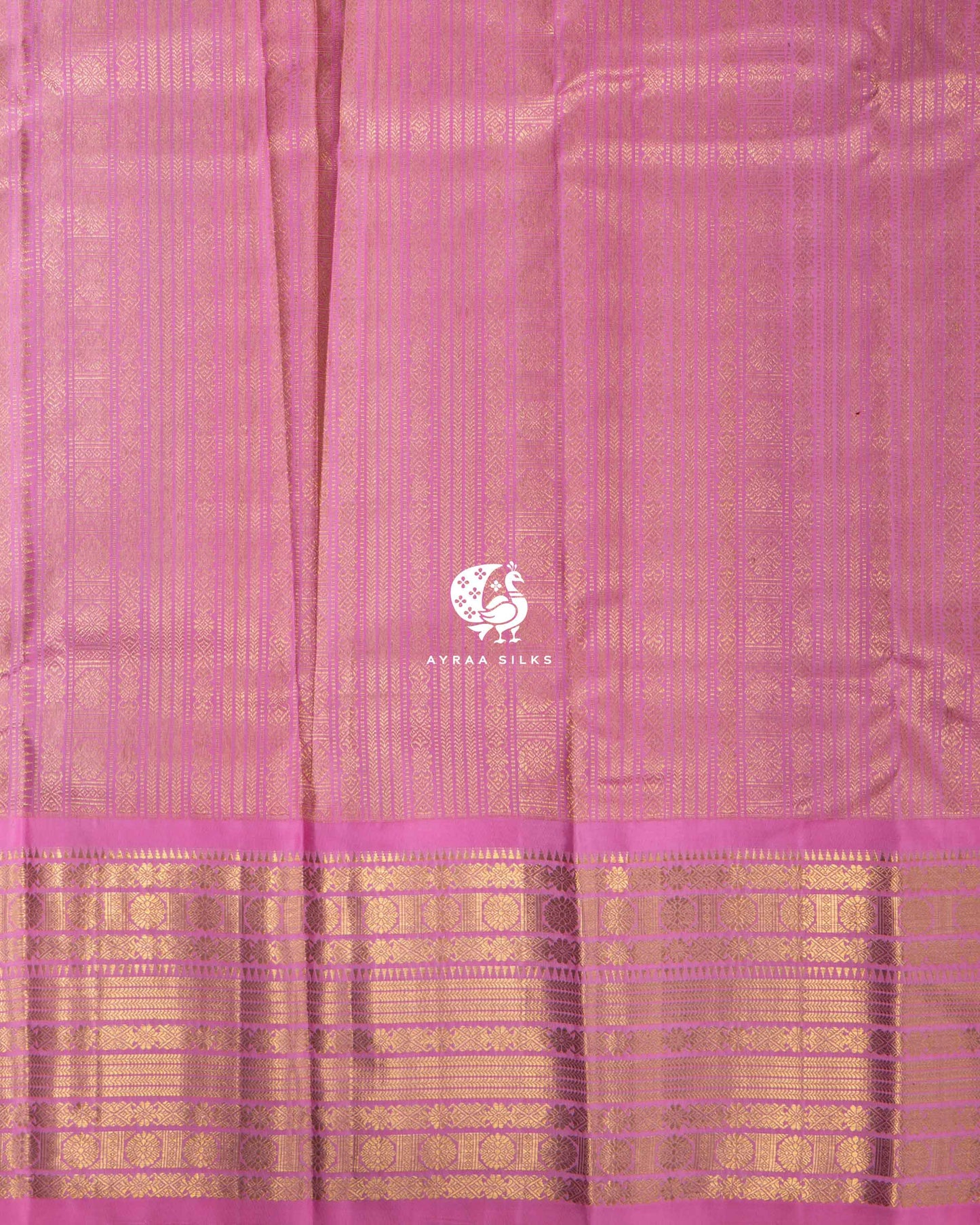 Navy Rekku Kanchipuram Saree