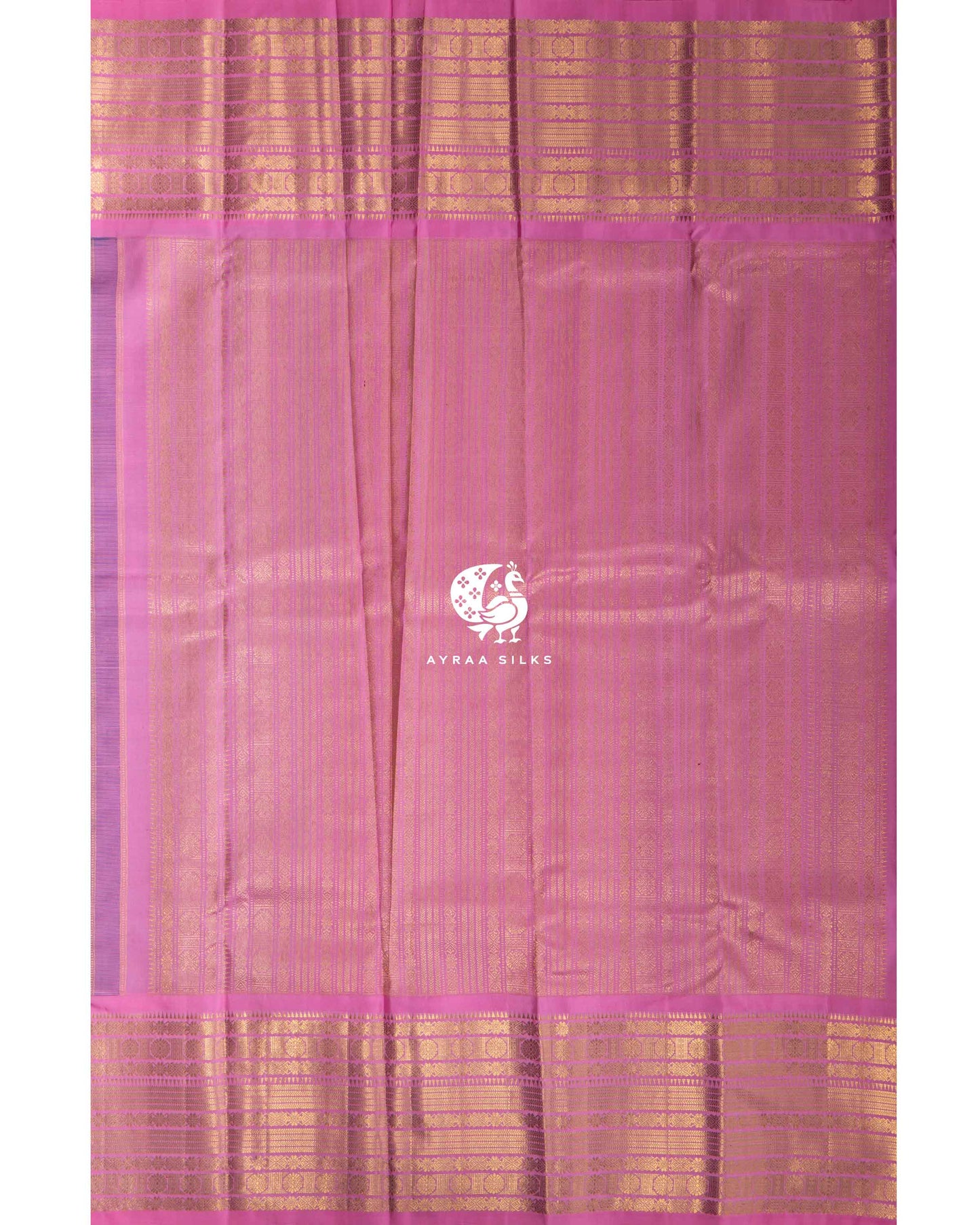 Navy Rekku Kanchipuram Saree