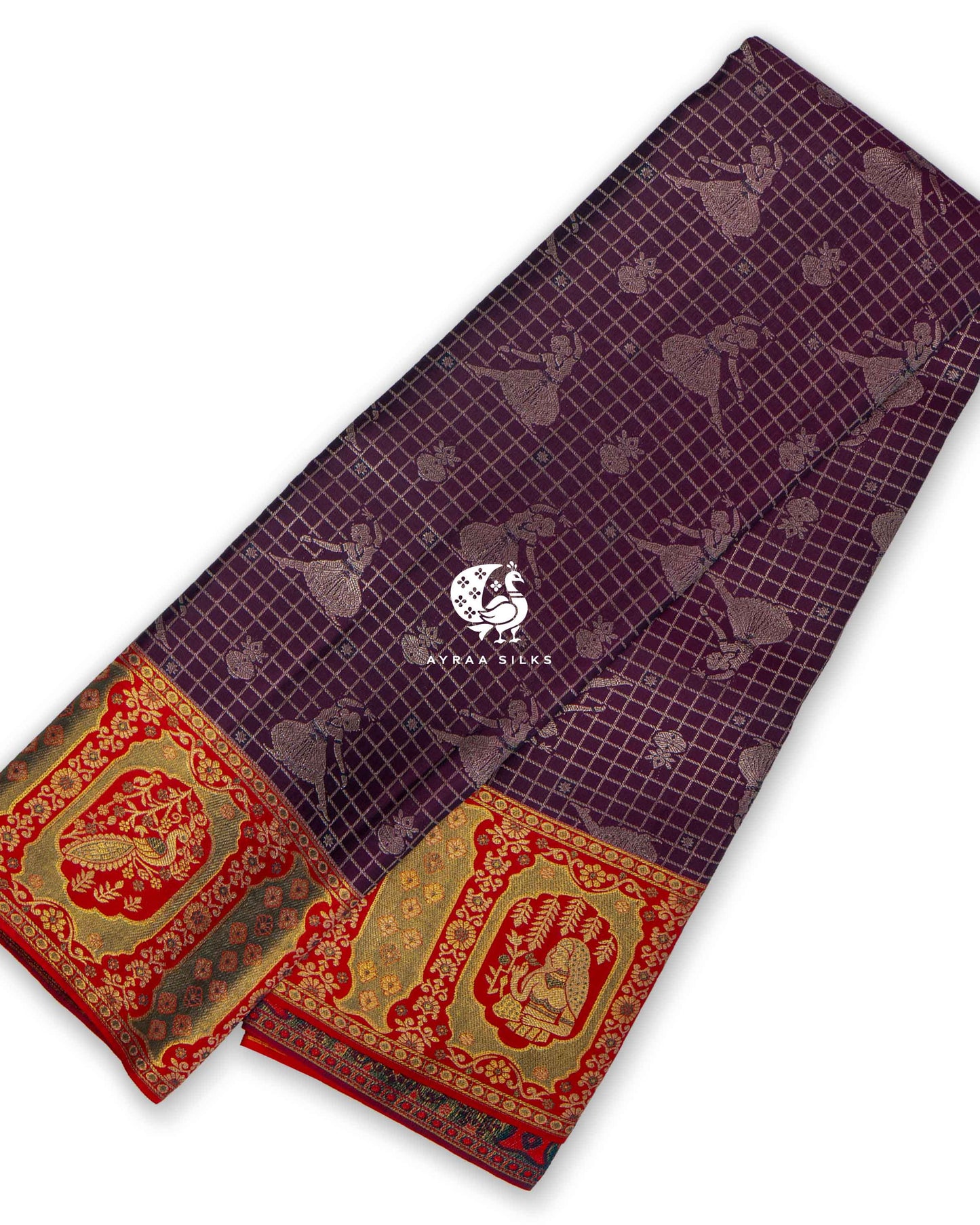 Wine Nritya Kanchipuram Saree