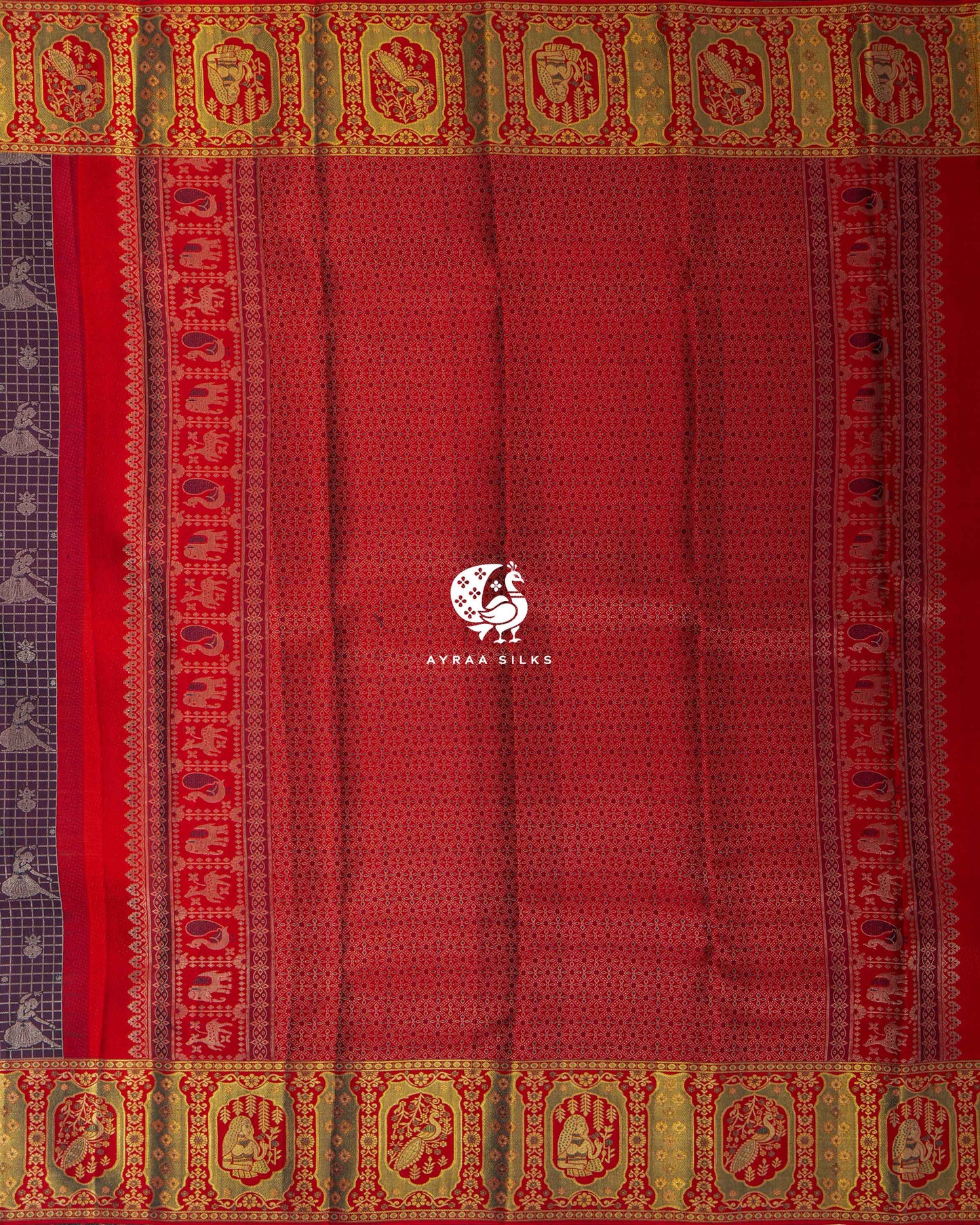 Wine Nritya Kanchipuram Saree