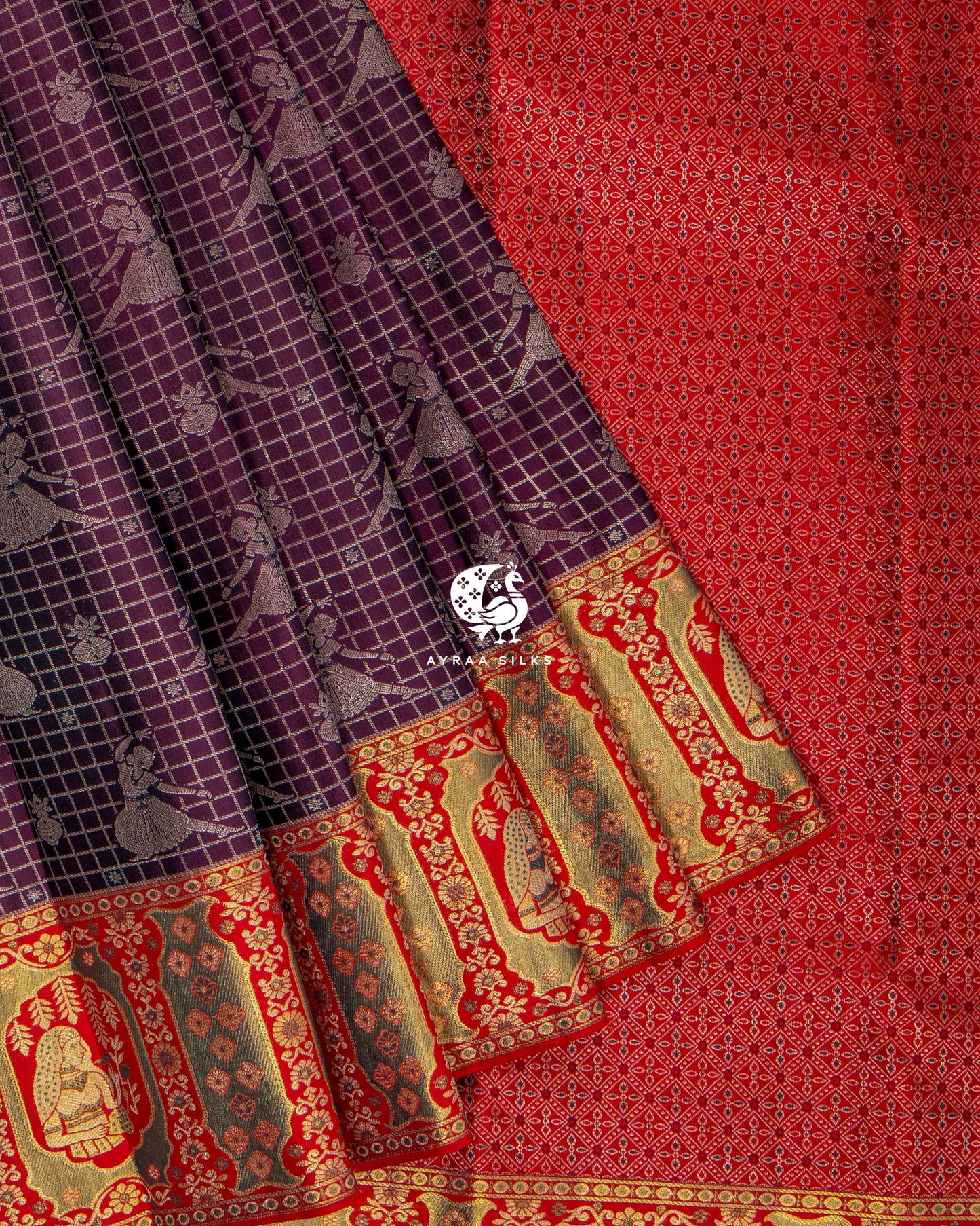 Wine Nritya Kanchipuram Saree