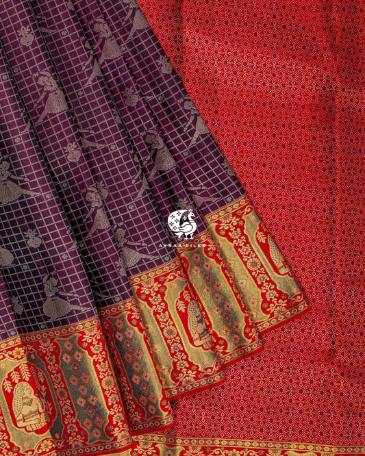 Wine Nritya Kanchipuram Saree