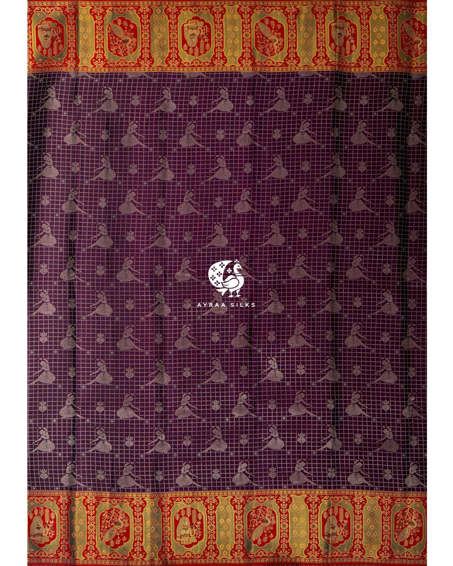 Wine Nritya Kanchipuram Saree