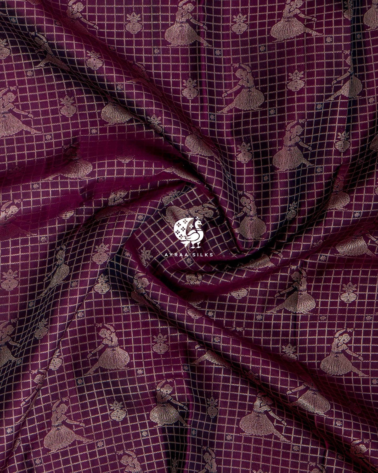 Wine Nritya Kanchipuram Saree