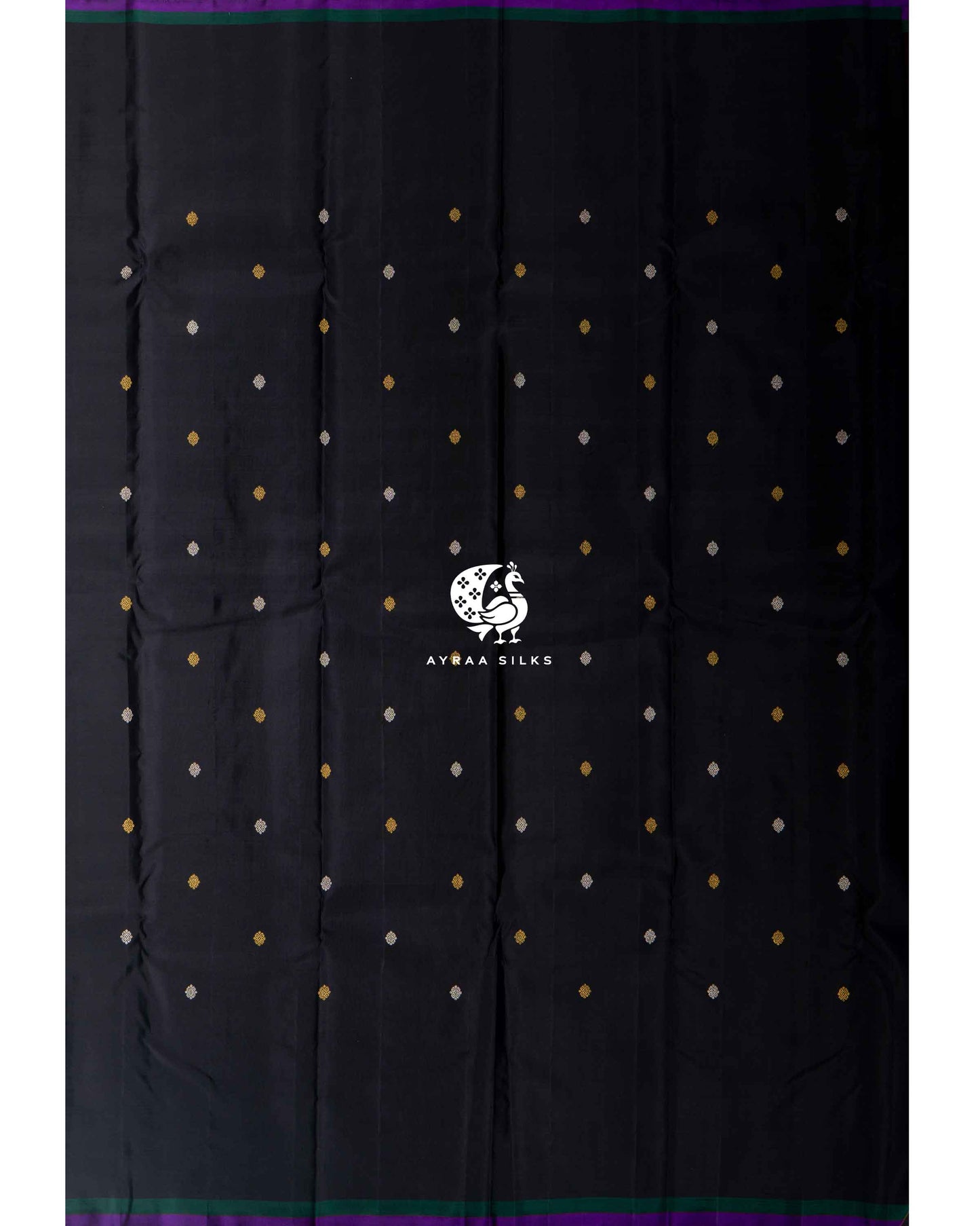 Black Imperial Zari Kanchipuram Saree