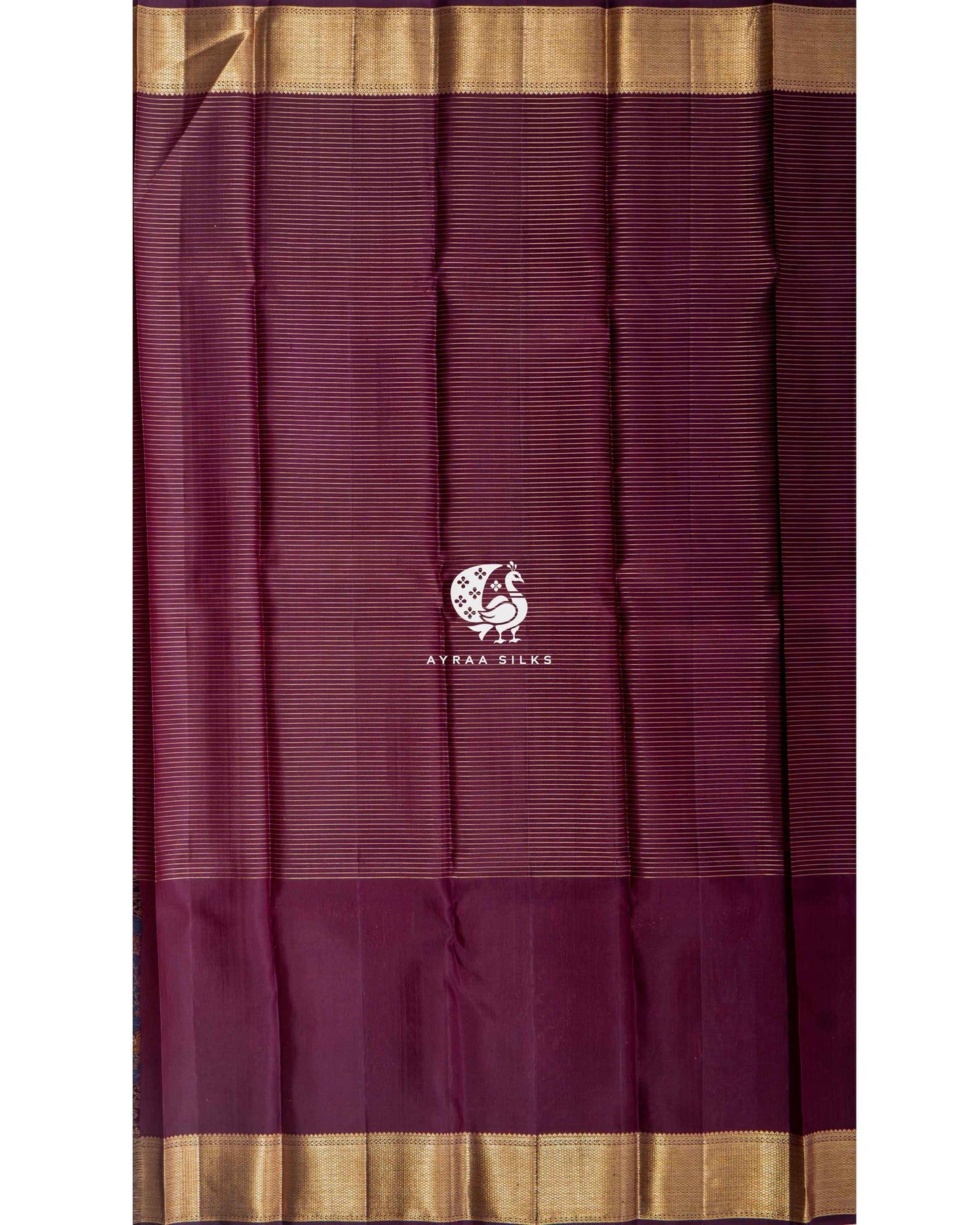 Midnight Plum Navaparampara Kanchipuram Saree
