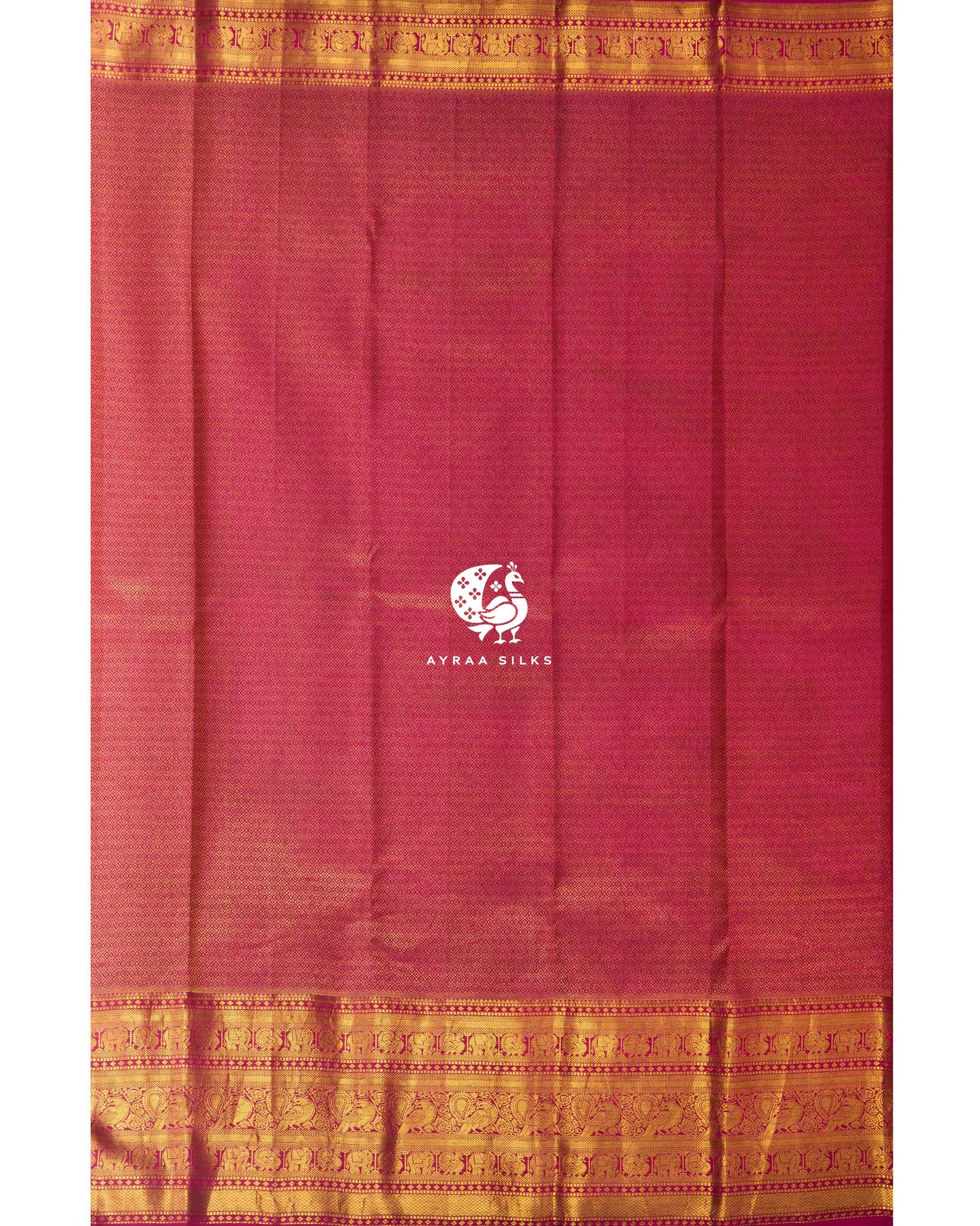 Emerald Green Kalamkari Kanchipuram Saree