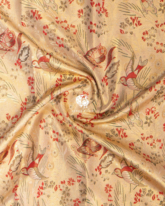 Ivory Vanachitra Kanchipuram Saree