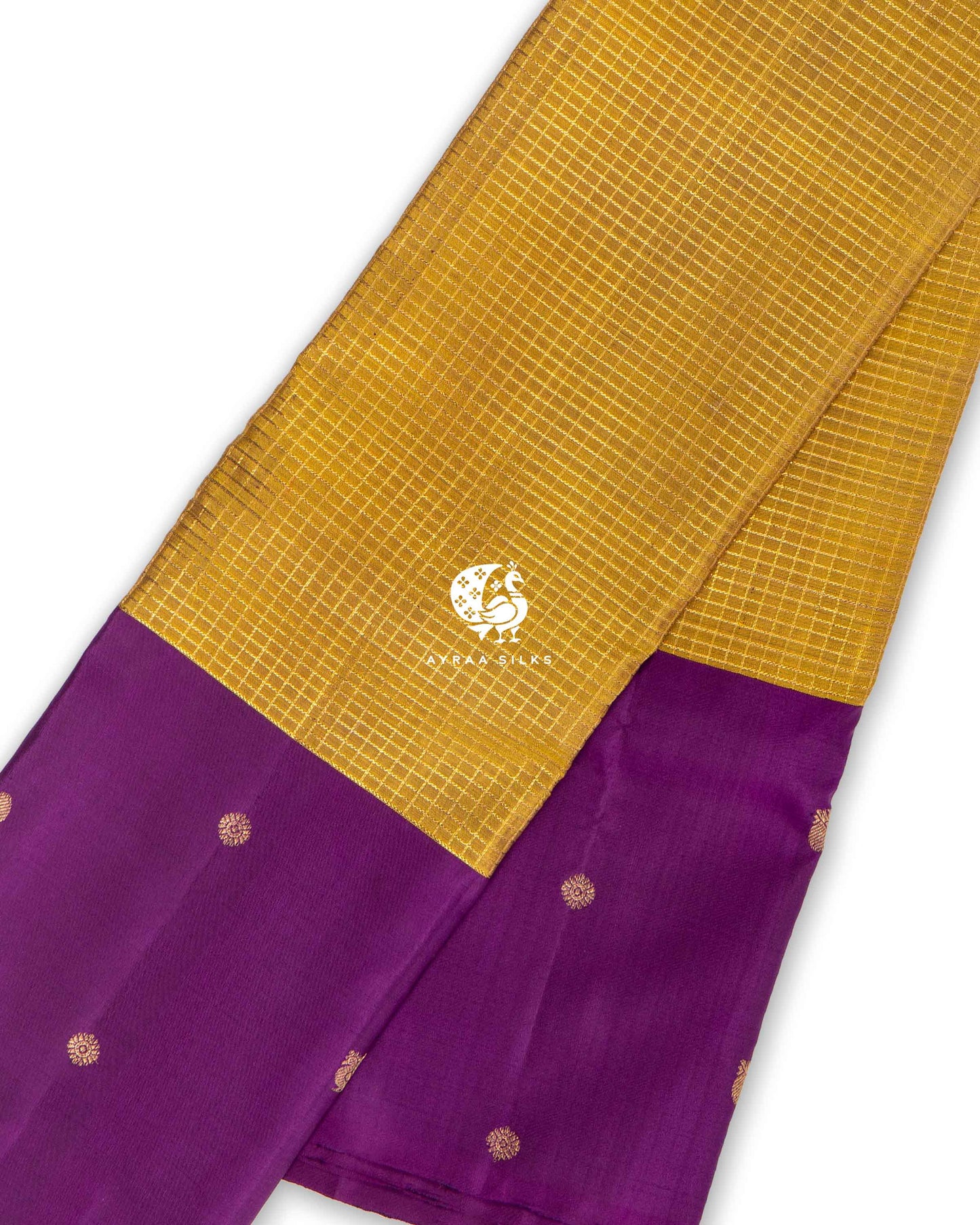 Mustard Heritage Kanchipuram Saree