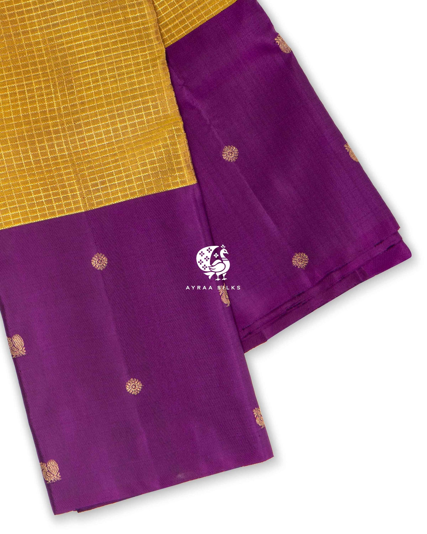 Mustard Heritage Kanchipuram Saree