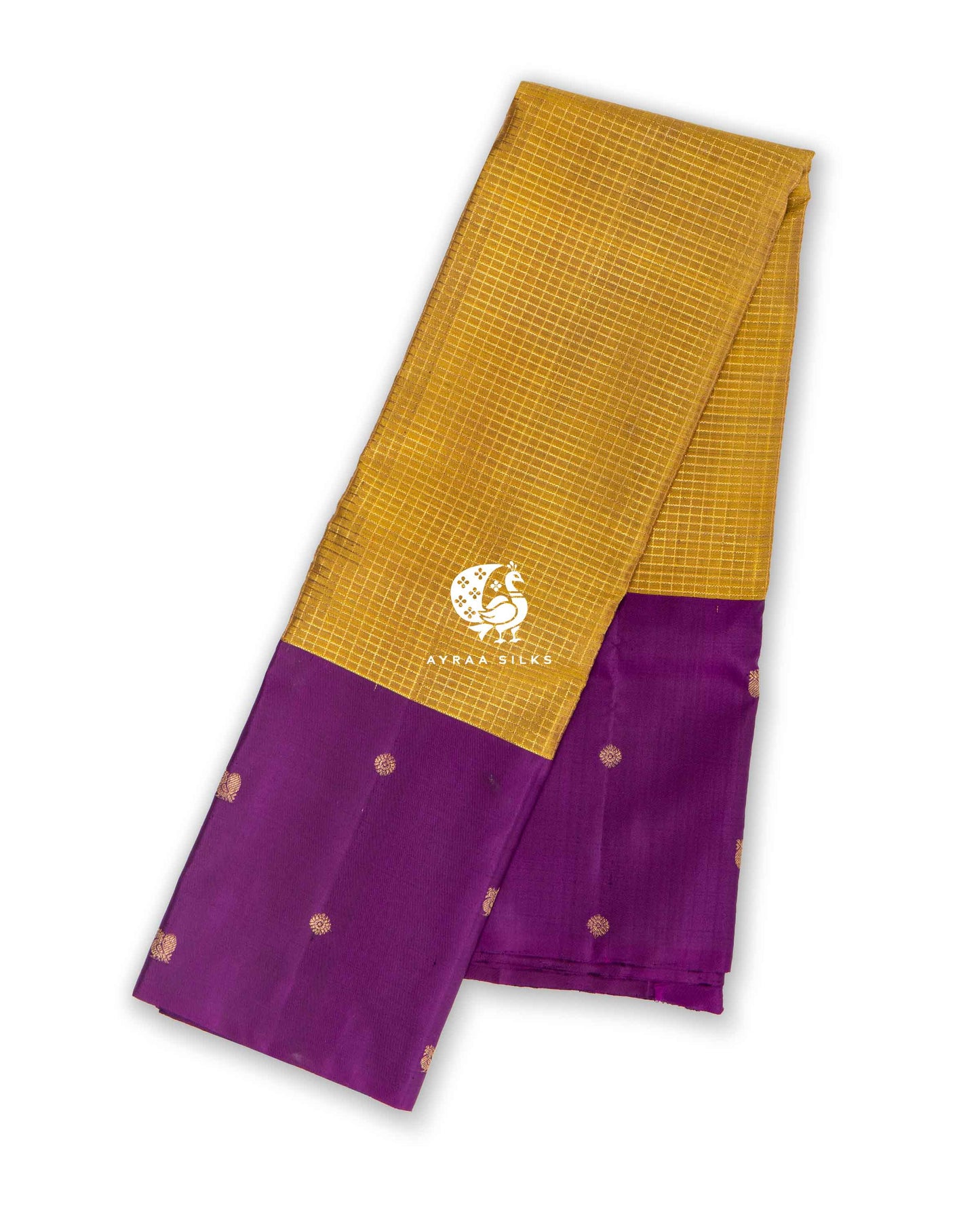 Mustard Heritage Kanchipuram Saree